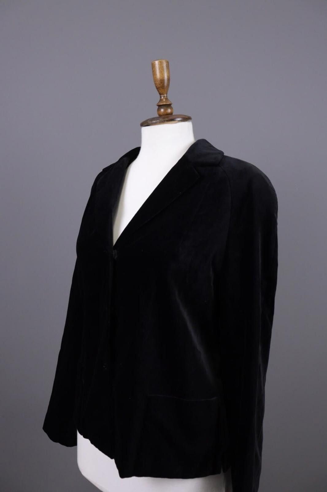 Christian Dior Monsieur Mondi Black 3 Button Silk Velvet Blazer Jacket Size 40 Size M / US 6-8 / IT 42-44 - 7 Thumbnail