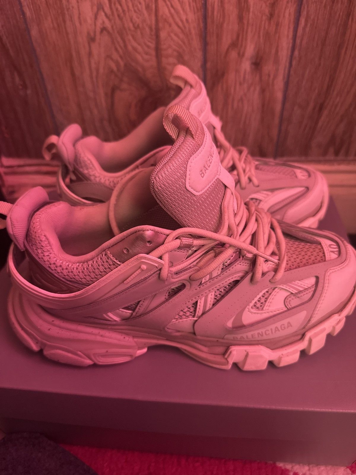 Balenciaga Balenciaga Track Sneaker “Beige Speckled” Size US 8.5 / EU 41-42 - 6 Thumbnail