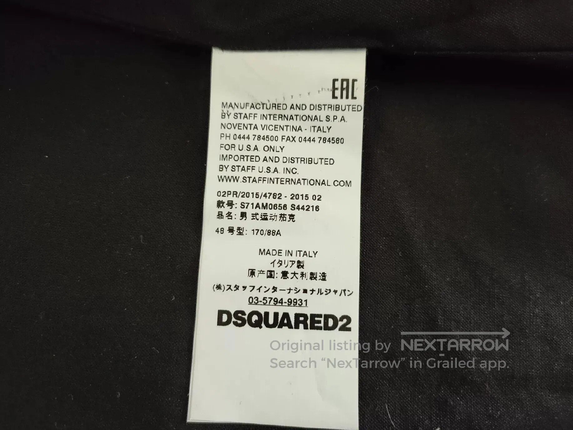 Dsquared2 DSQUARED2 Men's Wool Double. Size US M / EU 48-50 / 2 - 7 Thumbnail