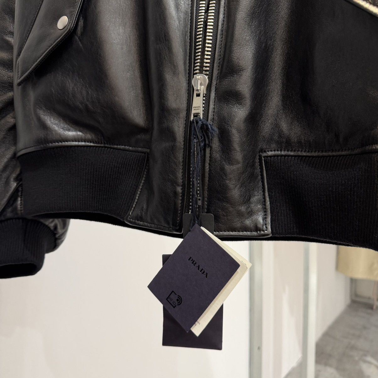 Prada Prada Nappa Leather Bomber Jacket Size US M / EU 48-50 / 2 - 8 Thumbnail