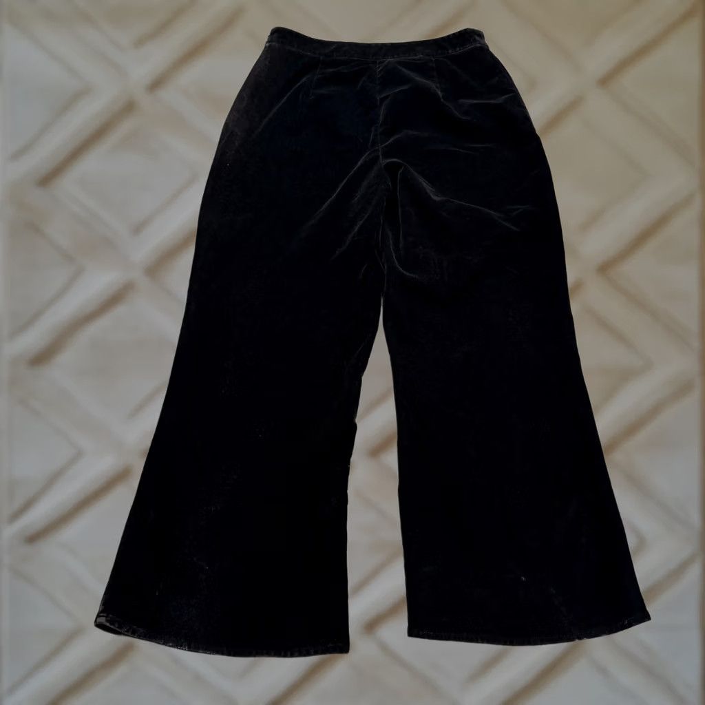 Urban Outfitters Urban Outfitters Corduroy Wide Leg Trouser Pants Womens Large Black High Rise Size 36" / US 14 / IT 50 - 1 Thumbnail
