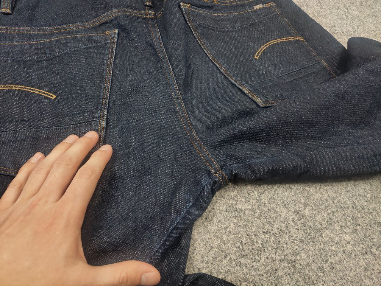 G-Star G-Star Raw Scutar 3-D Slim Tapered Dark Denim Jeans Vintage Size US 33 - 11 Thumbnail