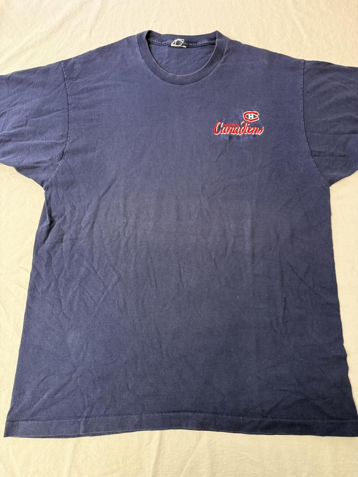 Designer VTG Montreal Canadiens T-shirt Hockey Pro Player Tee Size US XXL / EU 58 / 5 - 1 Thumbnail