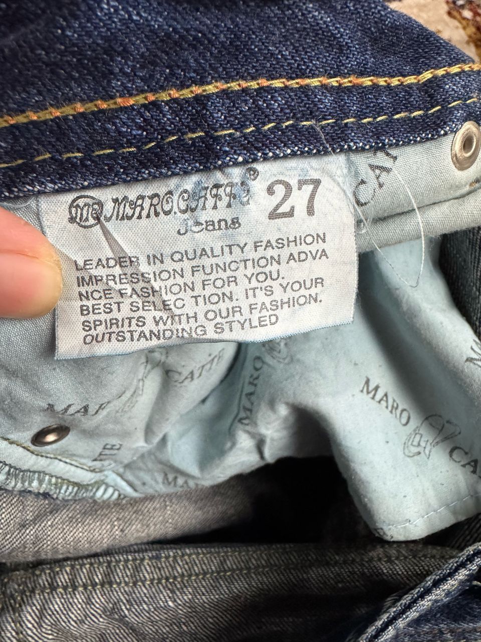 Japanese Brand × Vintage Vintage Maro catte buggy faded streessed denim Size US 29 - 7 Thumbnail