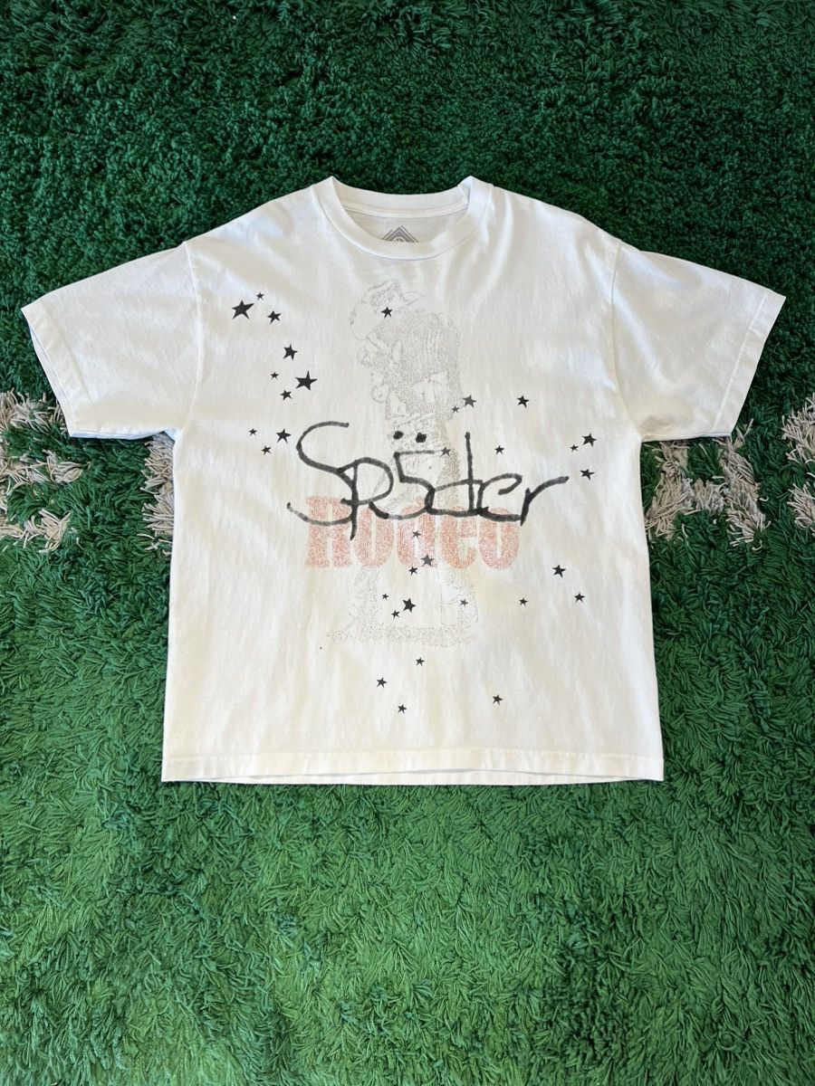 Travis Scott Sp5der Rodeo Tee White