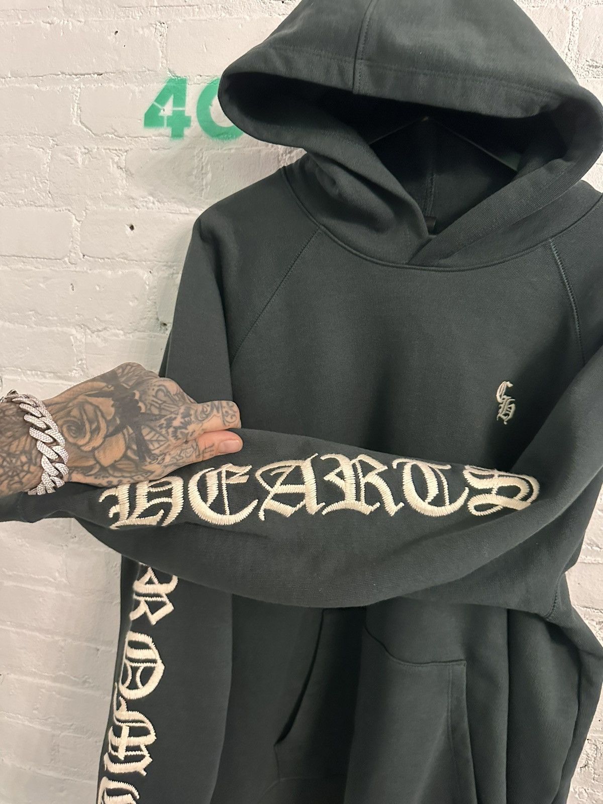 Chrome Hearts CHROME HEARTS NEW Embroidered XXL 2XL Hoodie Grailed