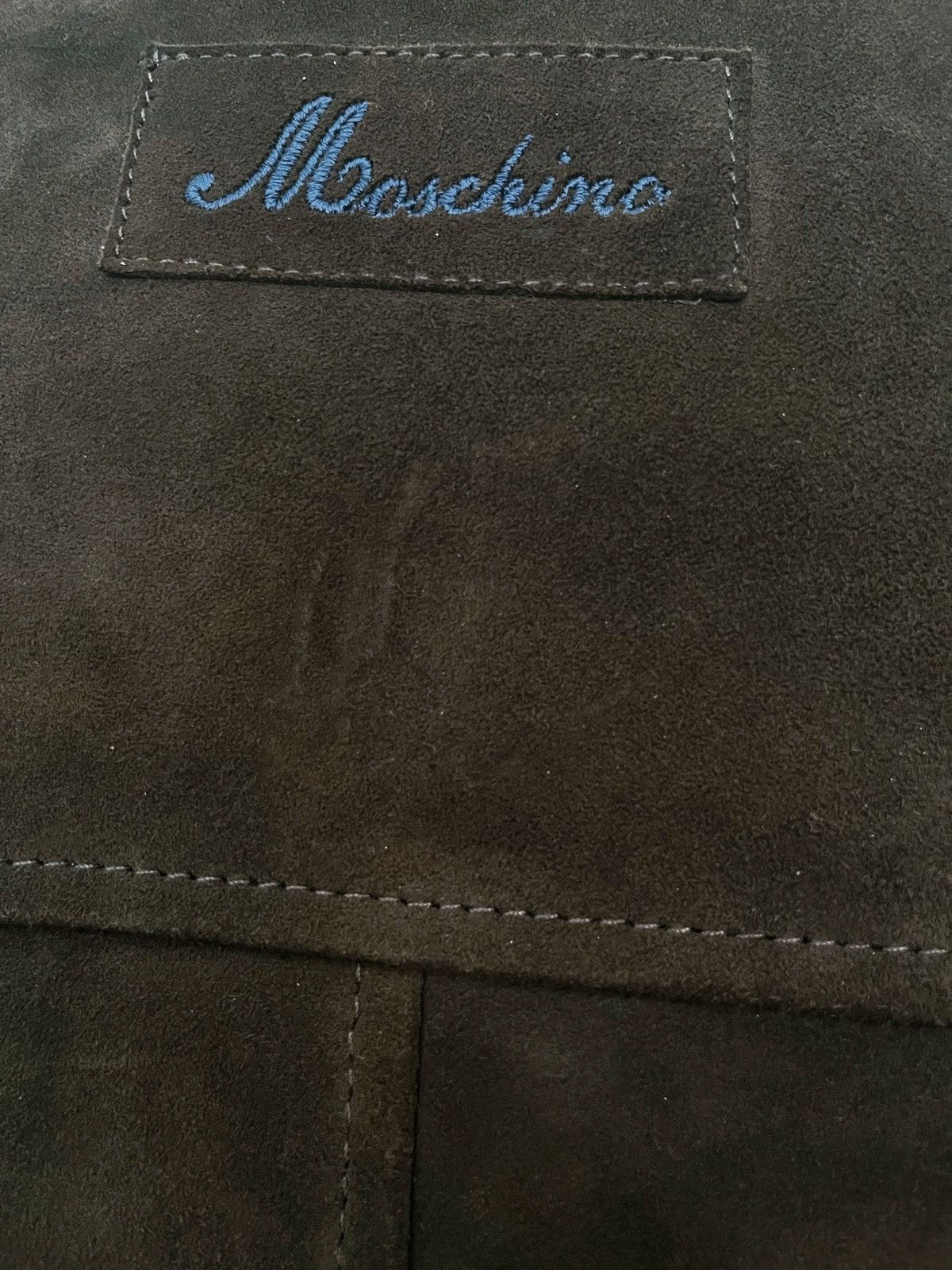 Moschino Moschino Suede Leather Varsity Bomber Jacket Made In Italy Size US S / EU 44-46 / 1 - 7 Thumbnail