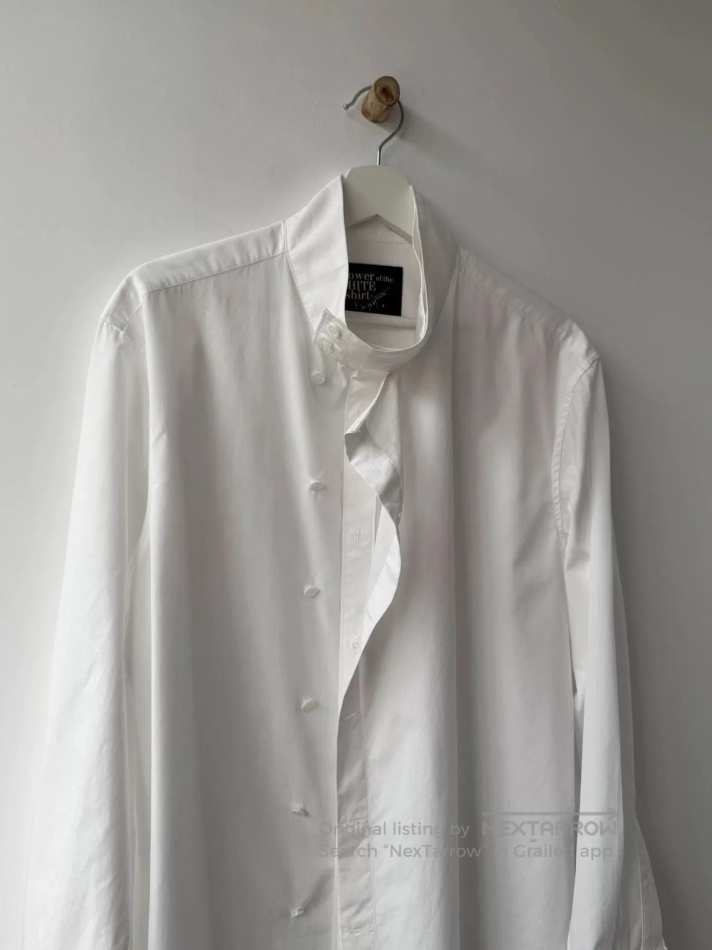 Yohji Yamamoto Yohji Yamamoto White Deconstructed Shirt. Size US M / EU 48-50 / 2 - 7 Thumbnail