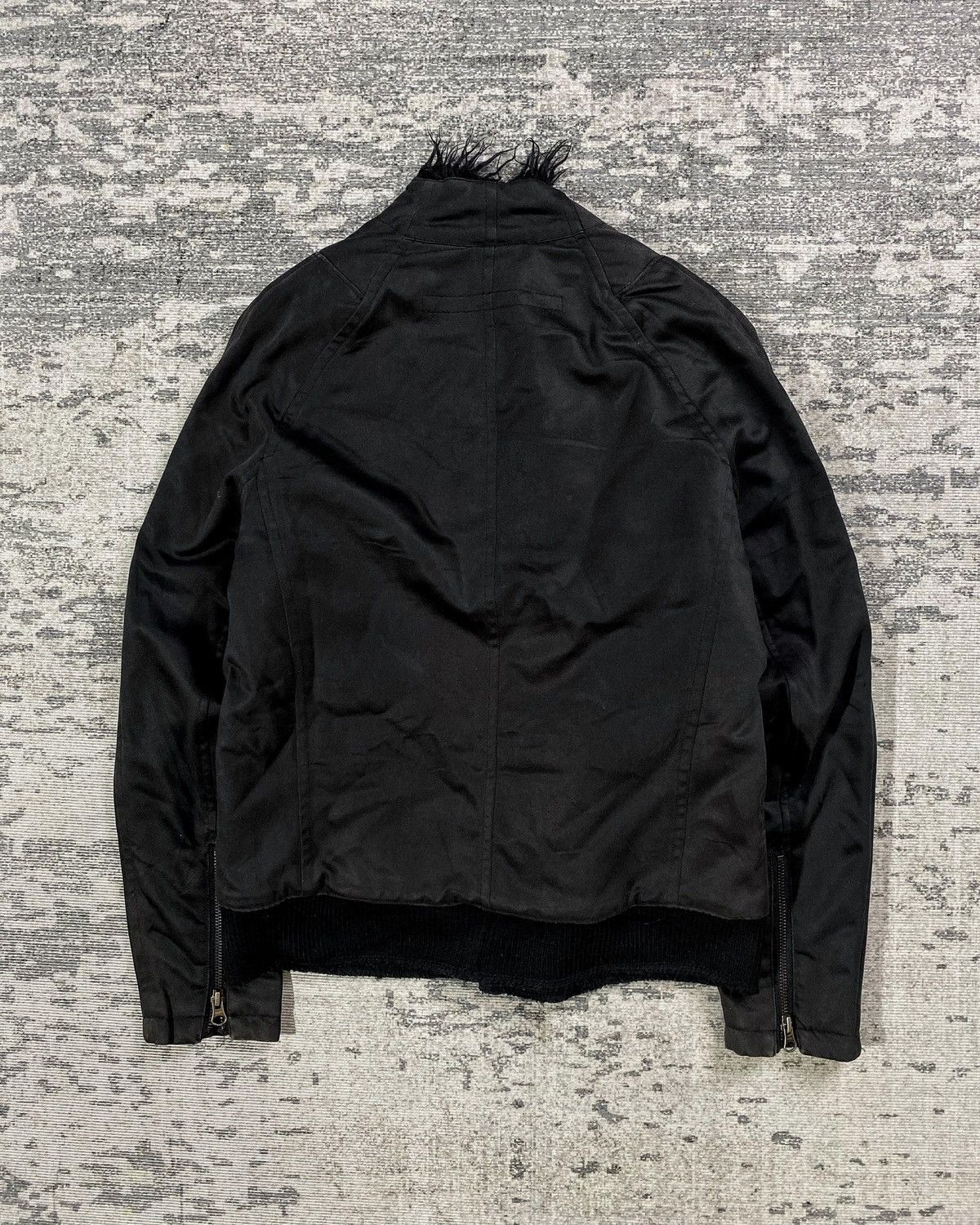 Helmut Lang 2000s Tornado Mart Asymmetric Fur Astro Biker y2k Lgb Ifsix Size US M / EU 48-50 / 2 - 3 Thumbnail