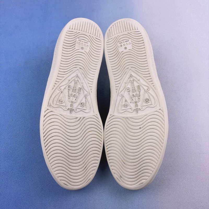 Gucci Gucci ACE White Leather Low-Top Sneakers - Size US 9.5 / EU 42-43 - 4 Thumbnail