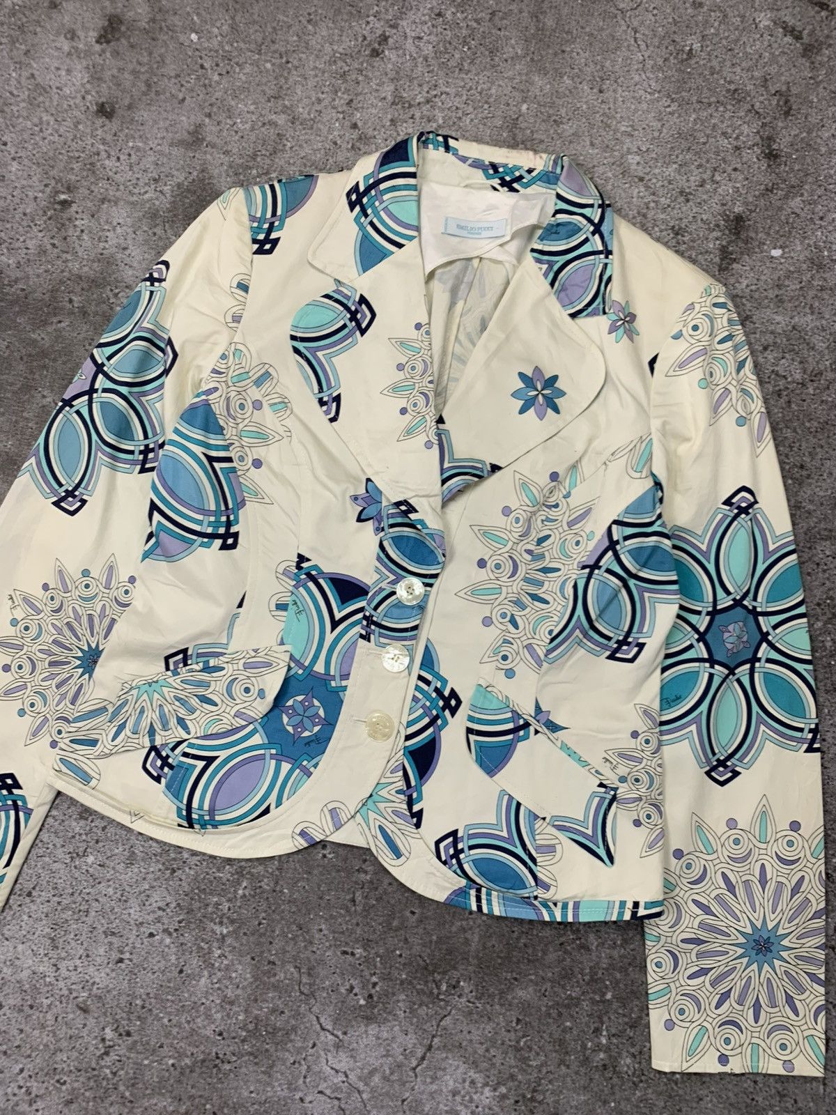 Emilio Pucci Emilio Pucci Blazer Printed Multi Colour Size M / US 6-8 / IT 42-44 - 1 Thumbnail