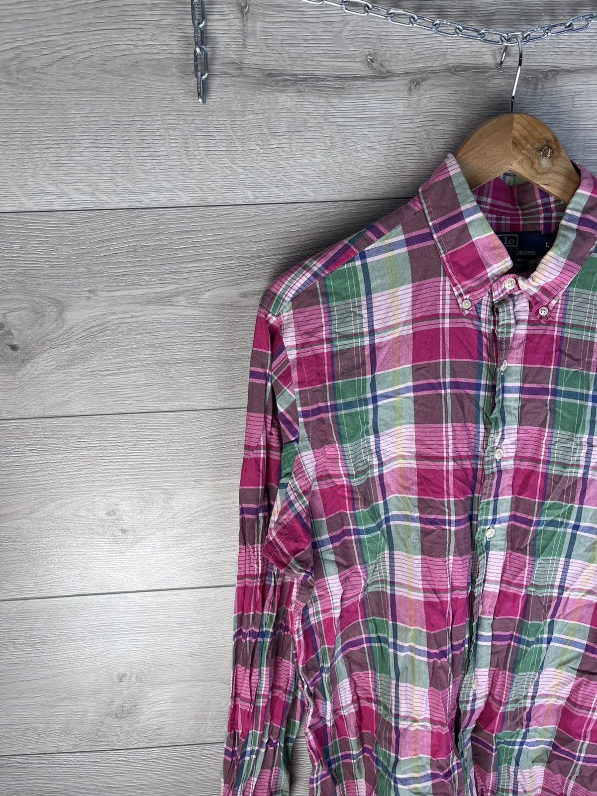 Polo Ralph Lauren Vintage Men's button-down shirt Polo Ralph Lauren size L Size US L / EU 52-54 / 3 - 2 Thumbnail
