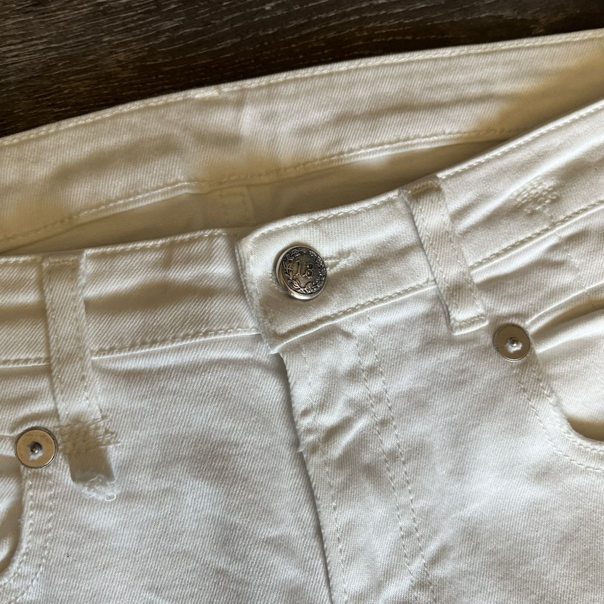 R13 R13 Boy Skinny White Riot Women’s Denim Jeans Made in Italy Size 28" / US 6 / IT 42 - 9 Thumbnail