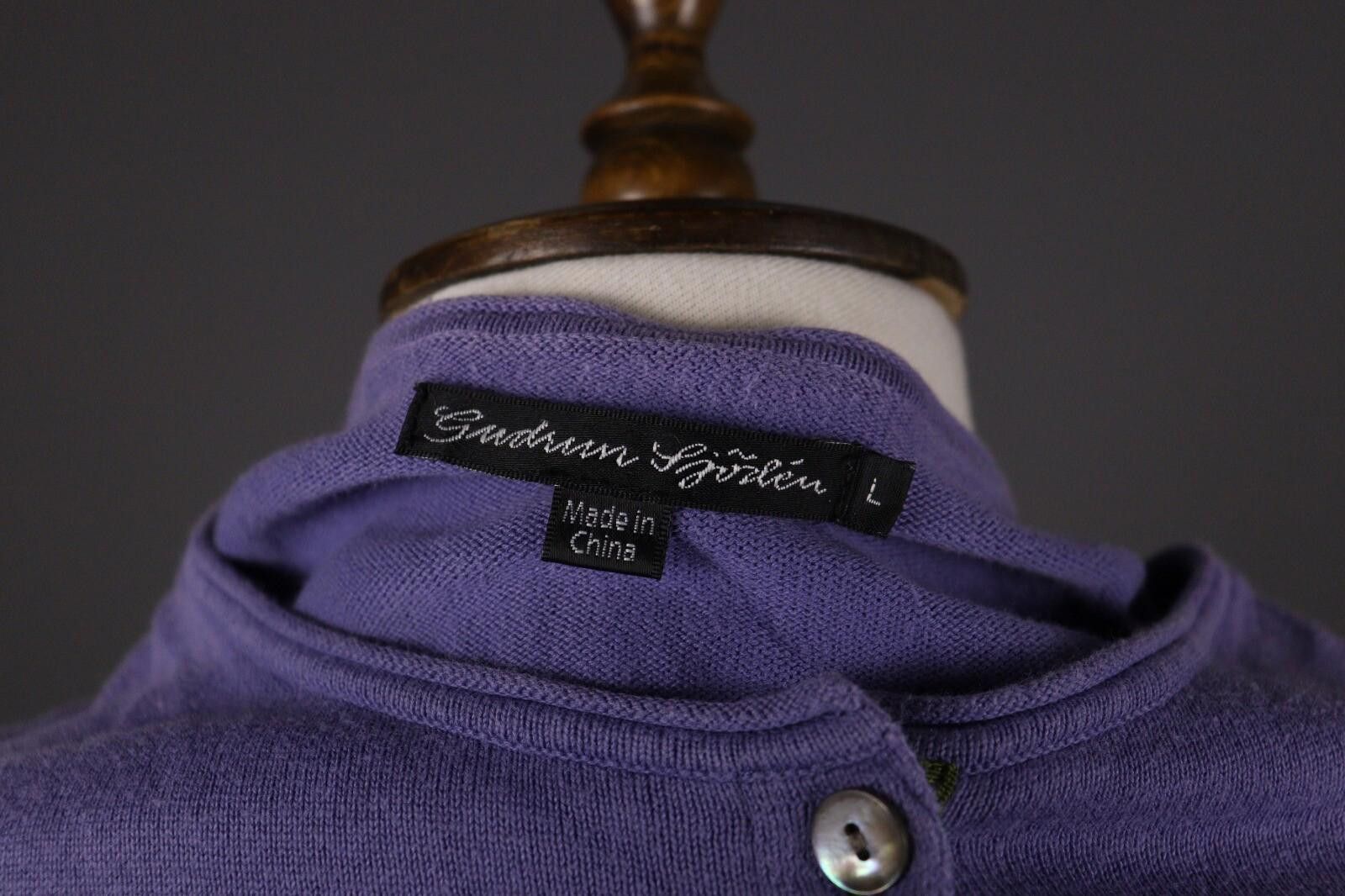 Designer Gudrun Sjoden Blue Knit Cardigan Sweater Size L Size L / US 10 / IT 46 - 9 Thumbnail
