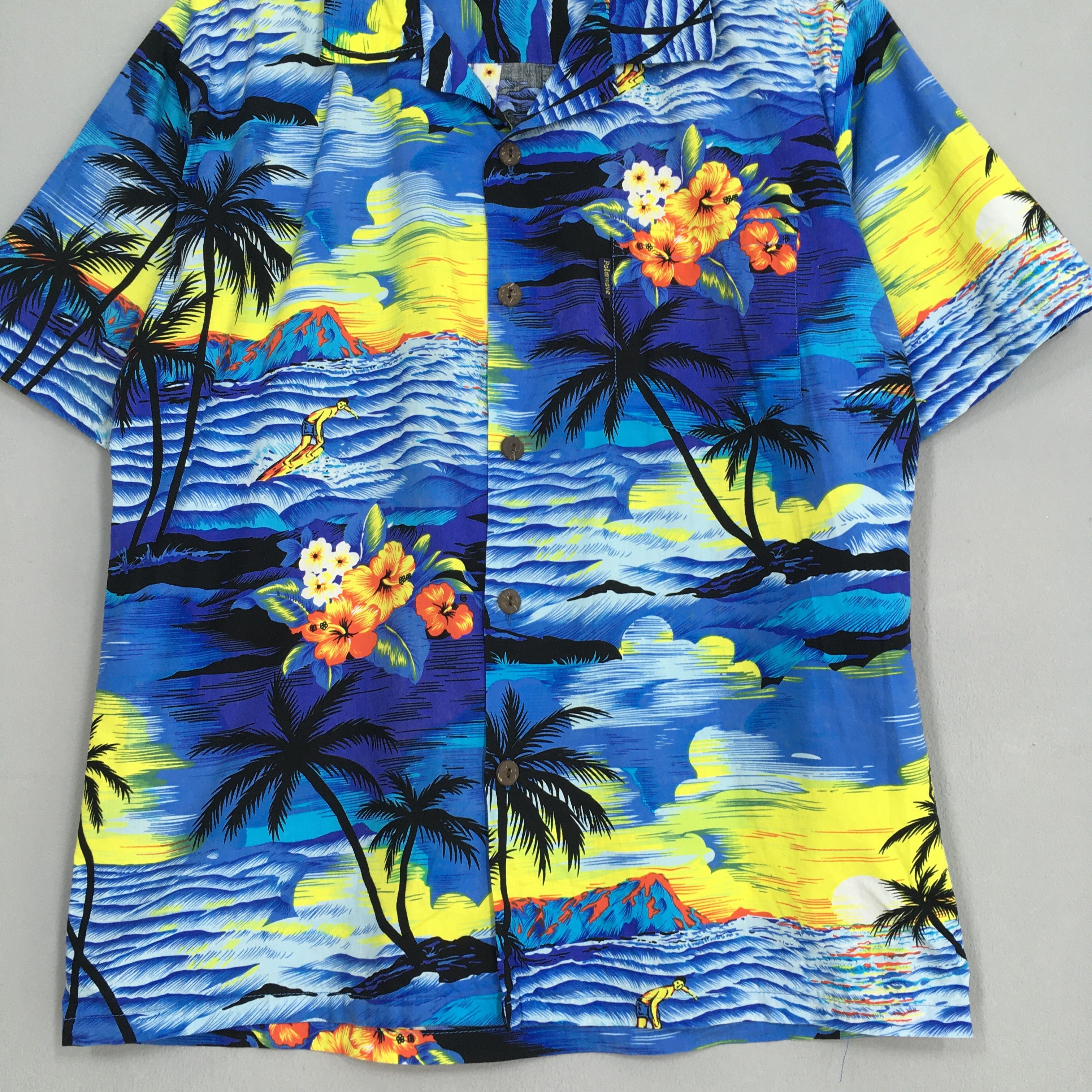 Vintage Vintage Hawaiian Aloha Coconut Tree Shirt Medium Size US M / EU 48-50 / 2 - 3 Thumbnail