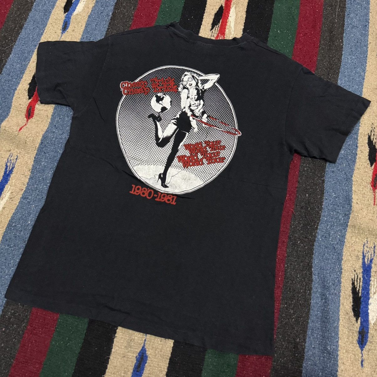 Band Tees VTG 80S CHEAP TRICK WORLD TOUR 1980-1981 Size US L / EU 52-54 / 3 - 2 Thumbnail