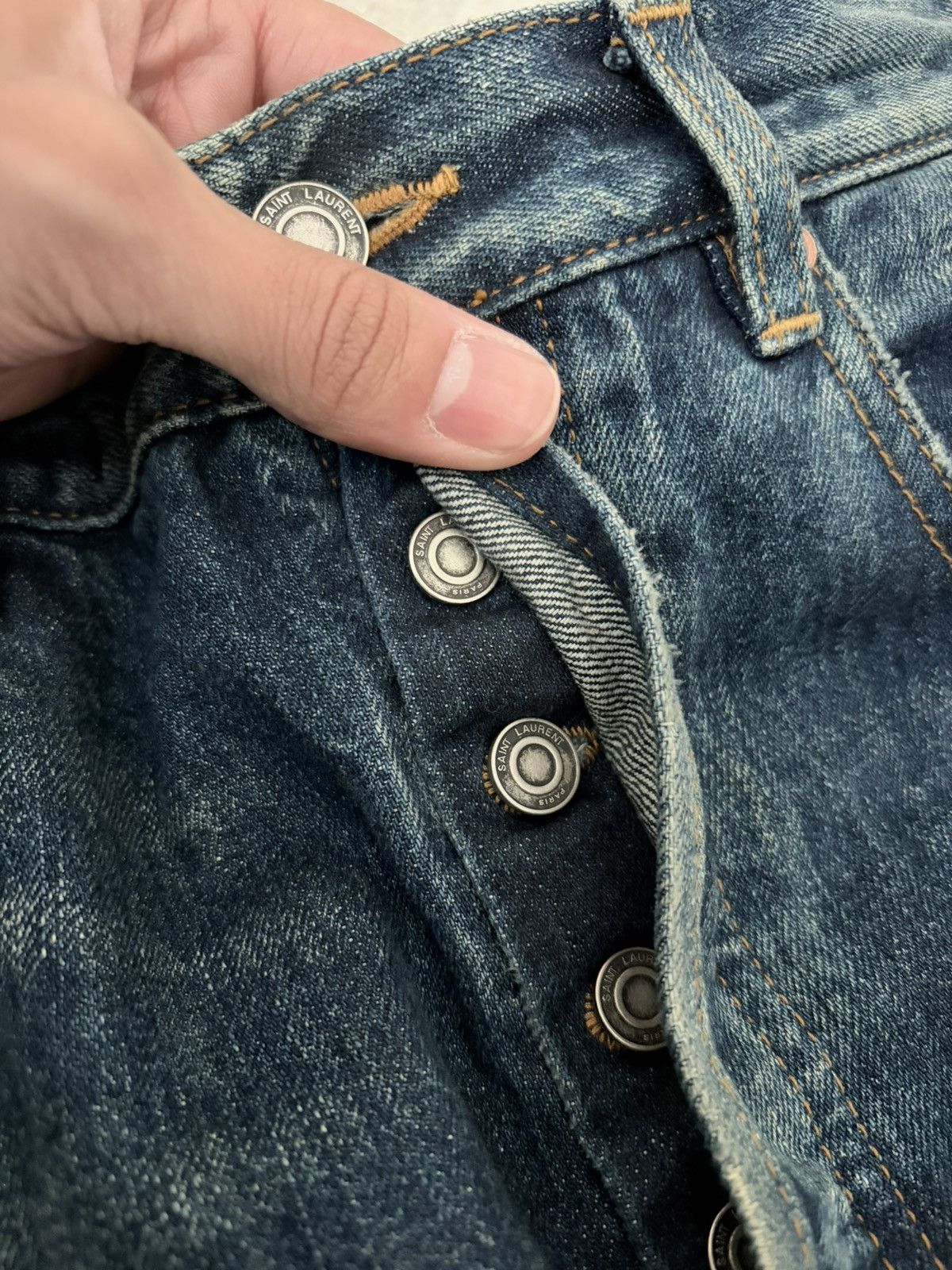 Saint Laurent Paris mid rise japanese denim Size US 30 / EU 46 - 3 Thumbnail