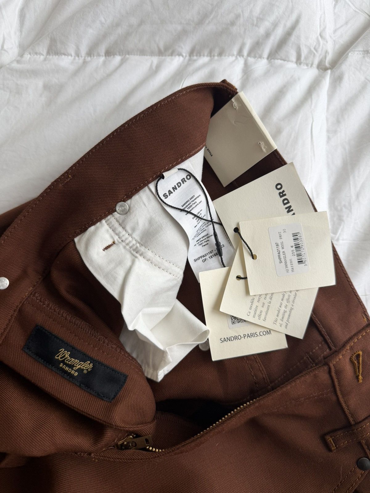 Sandro × Wrangler 60s Style Wool Pant Size US 30 / EU 46 - 4 Thumbnail