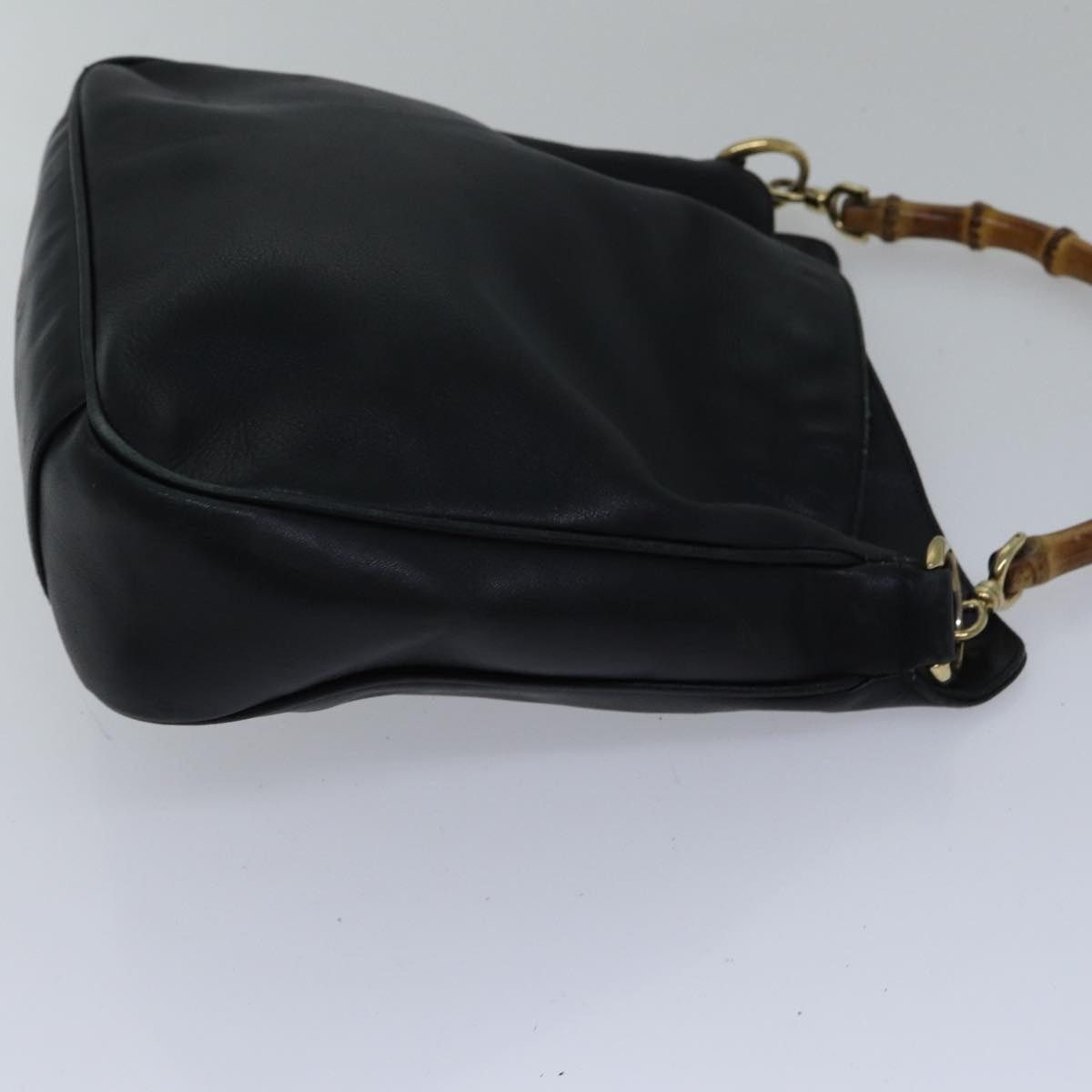 Gucci GUCCI Bamboo Shoulder Bag Leather Black Gold 001 1638 001 Size ONE SIZE - 4 Thumbnail