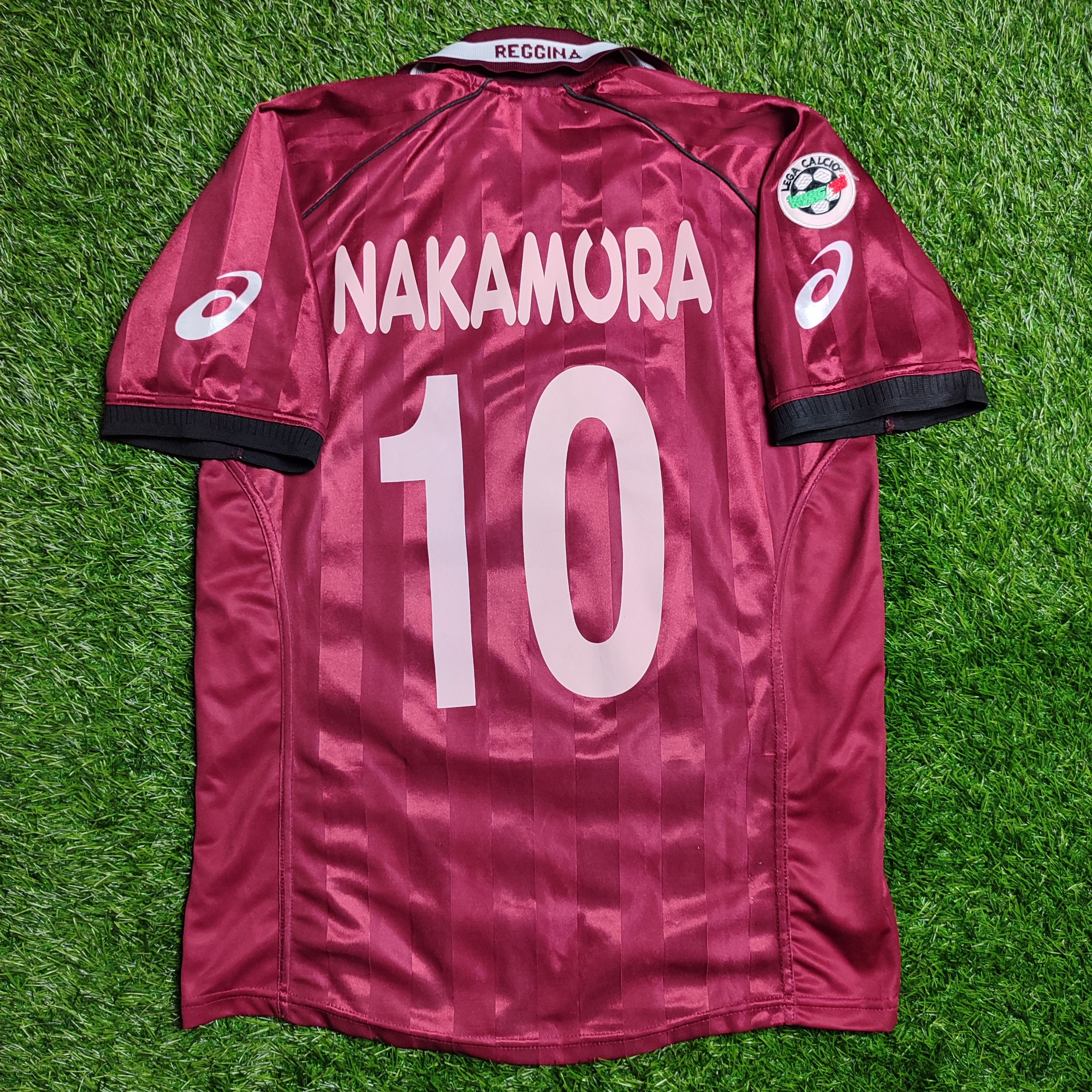 Asics Reggina Home 2002-03 Nakamura #10 Soccer Jersey Size US M / EU 48-50 / 2 - 2 Thumbnail