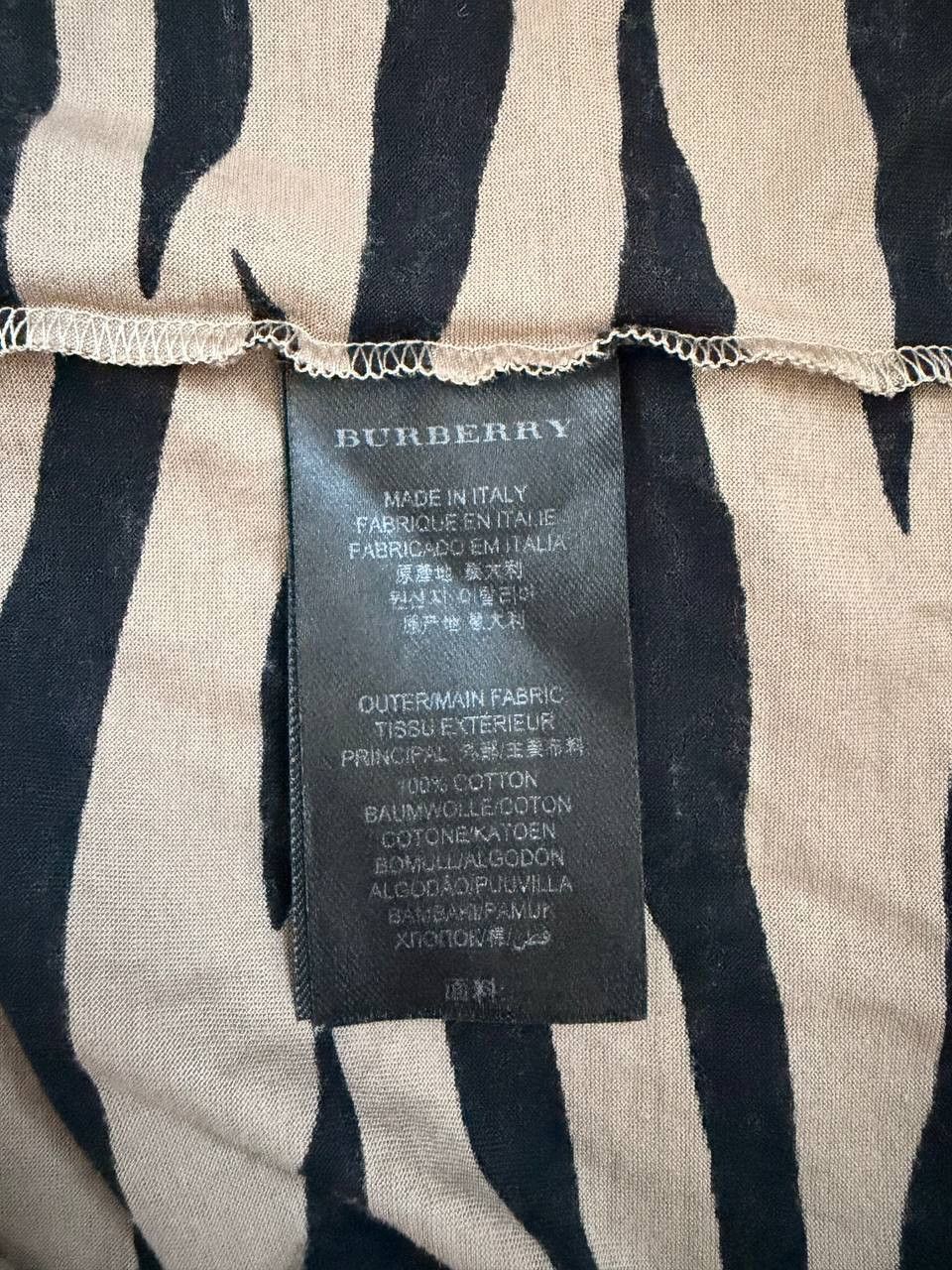 Burberry Burberry Prorsum T-Shirt Animal Print Stripes Beige Men's Size US S / EU 44-46 / 1 - 5 Thumbnail
