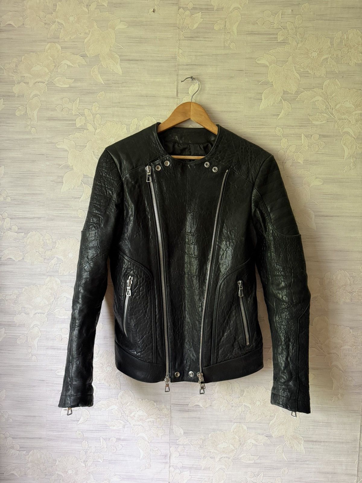 Balmain × H&M Balmain x H&M AW15 Double-Zipper Biker Leather Jacket Size US S / EU 44-46 / 1 - 19 Thumbnail