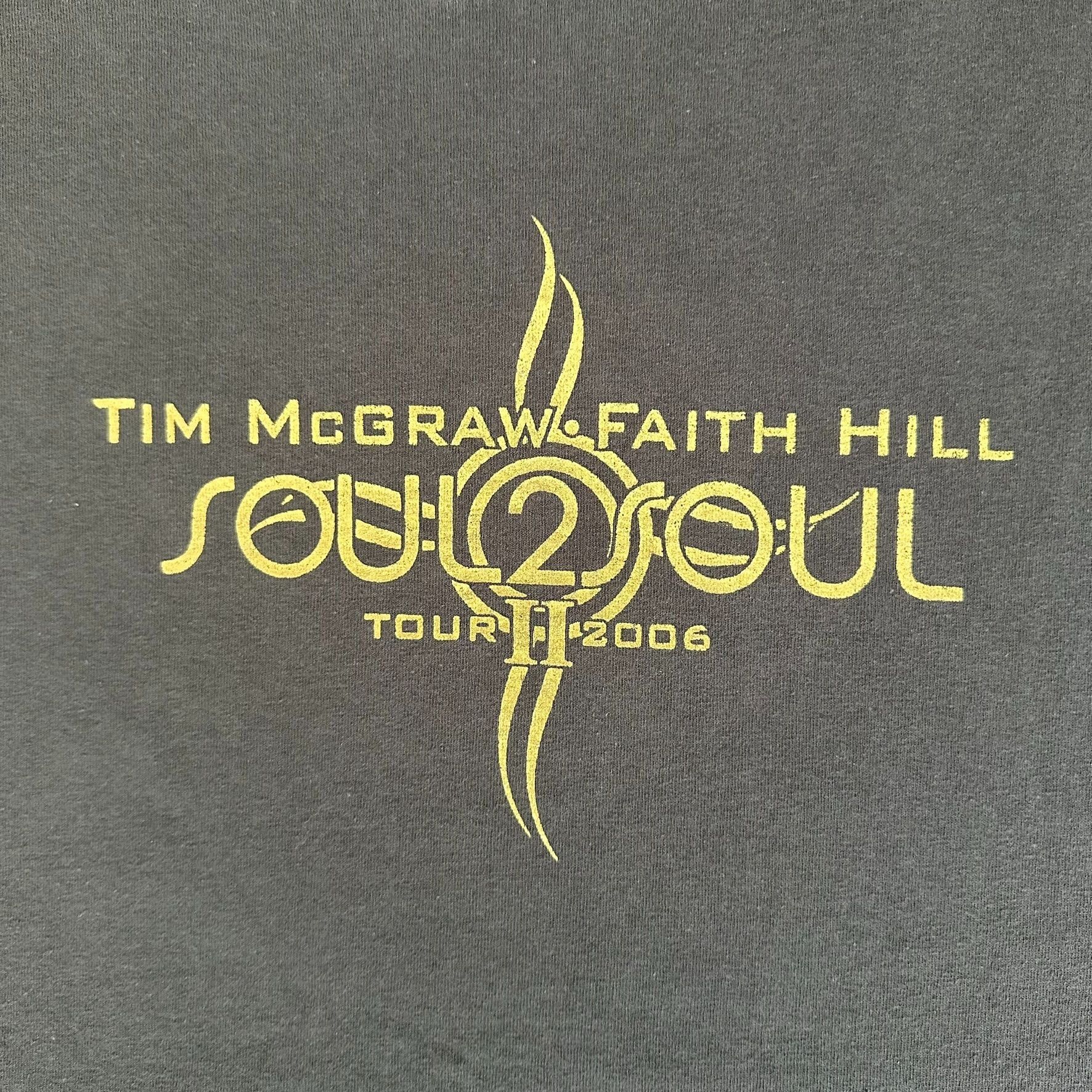 Band Tees Vintage Y2K Tim McGraw Faith Hill Soul2Soul Tour T-Shirt Cou Size US L / EU 52-54 / 3 - 3 Thumbnail