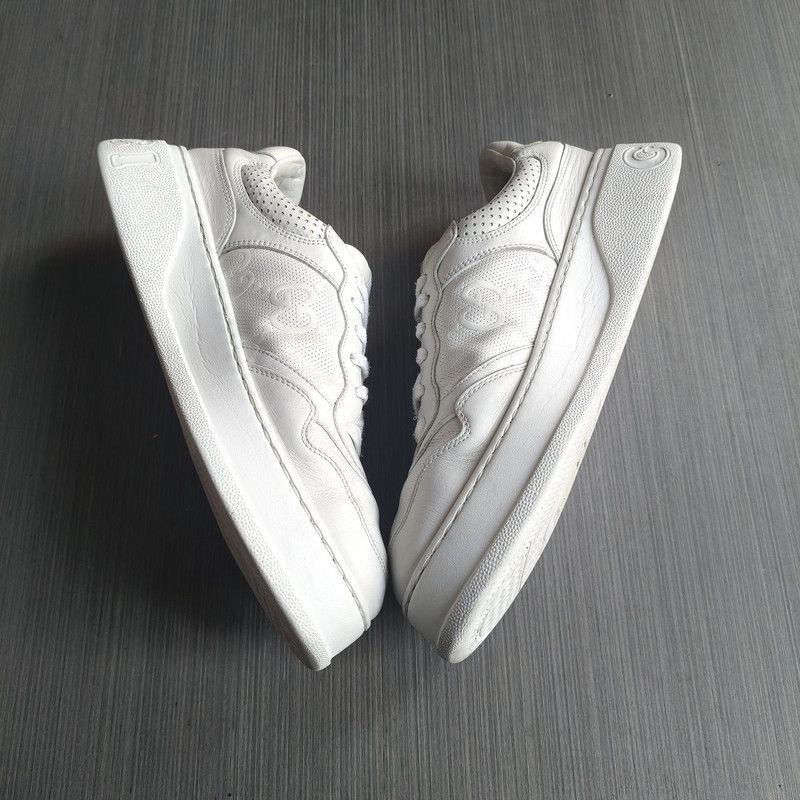 Gucci Gucci GG Print White Casual Sneakers for Men - Size US 9.5 / EU 42-43 - 7 Thumbnail