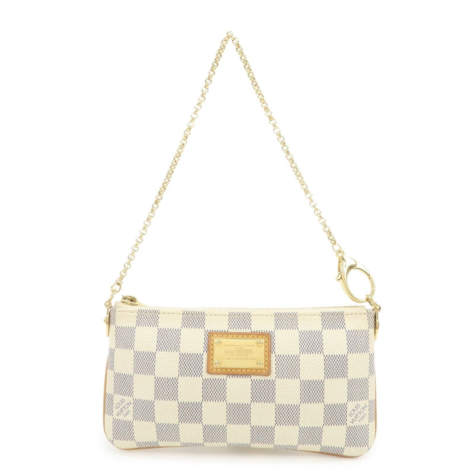 Louis Vuitton Louis Vuitton Damier Azur Pochette Milla MM Size ONE SIZE - 1 Thumbnail