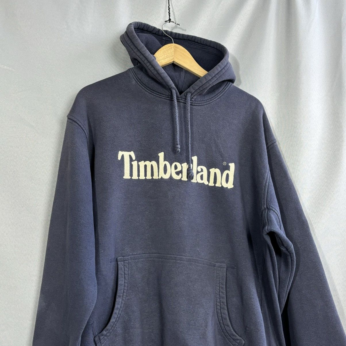 Timberland Timberland vintage hoodie big logo rare blue streetwear Size US L / EU 52-54 / 3 - 2 Thumbnail