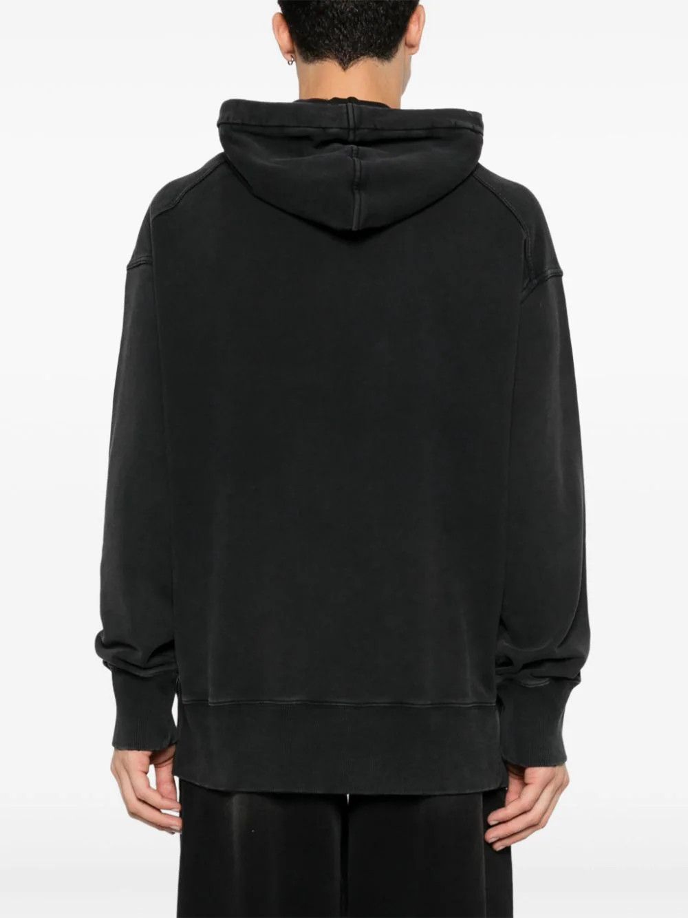 Givenchy o1loc1c0824 Logo Flocked Hoodie in Dark Grey Size US XL / EU 56 / 4 - 3 Thumbnail