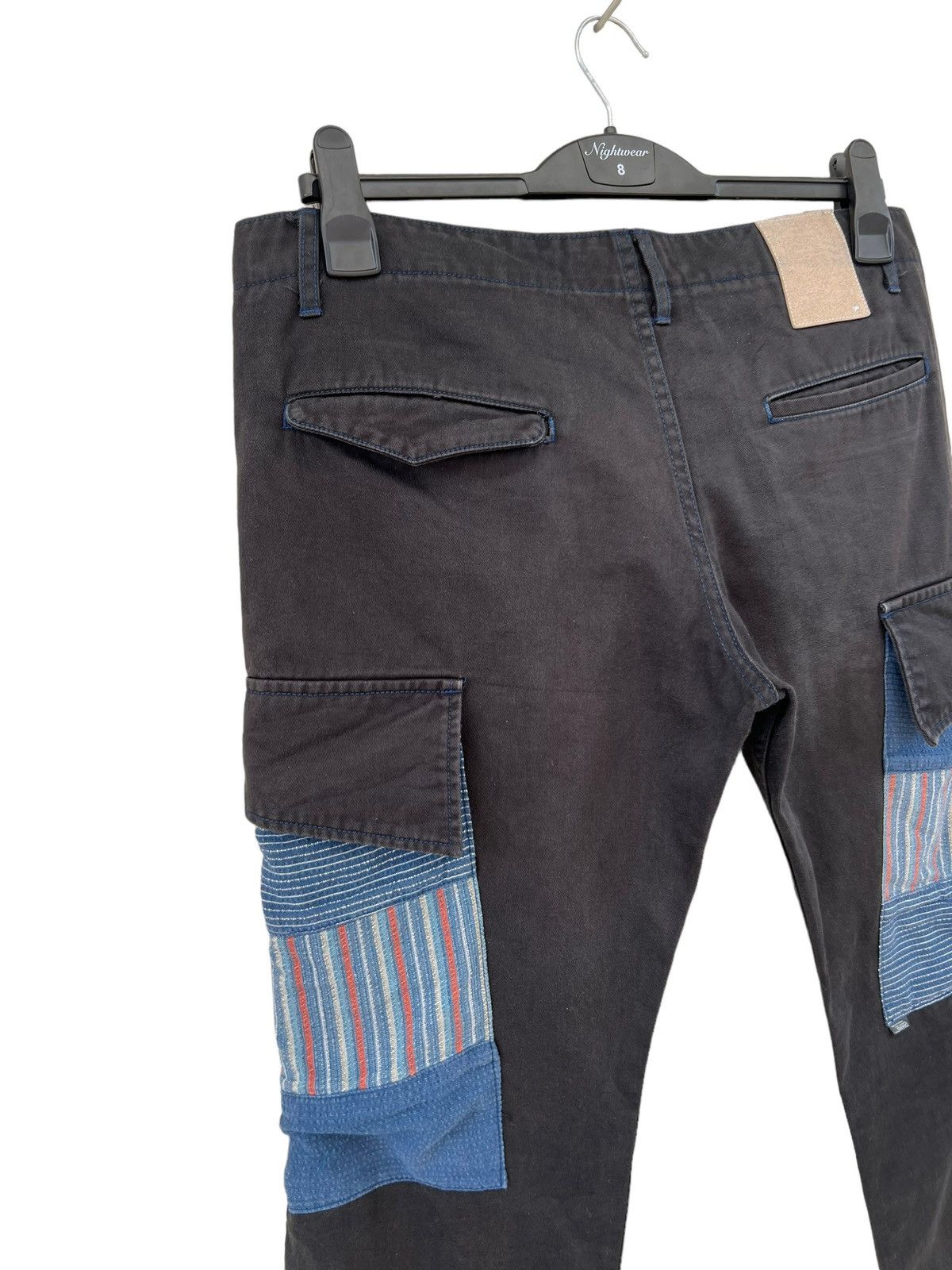 Vintage Vintage Swing Incomp Japan Hybrid Fade Black Cargo Trouser Size US 32 / EU 48 - 15 Thumbnail