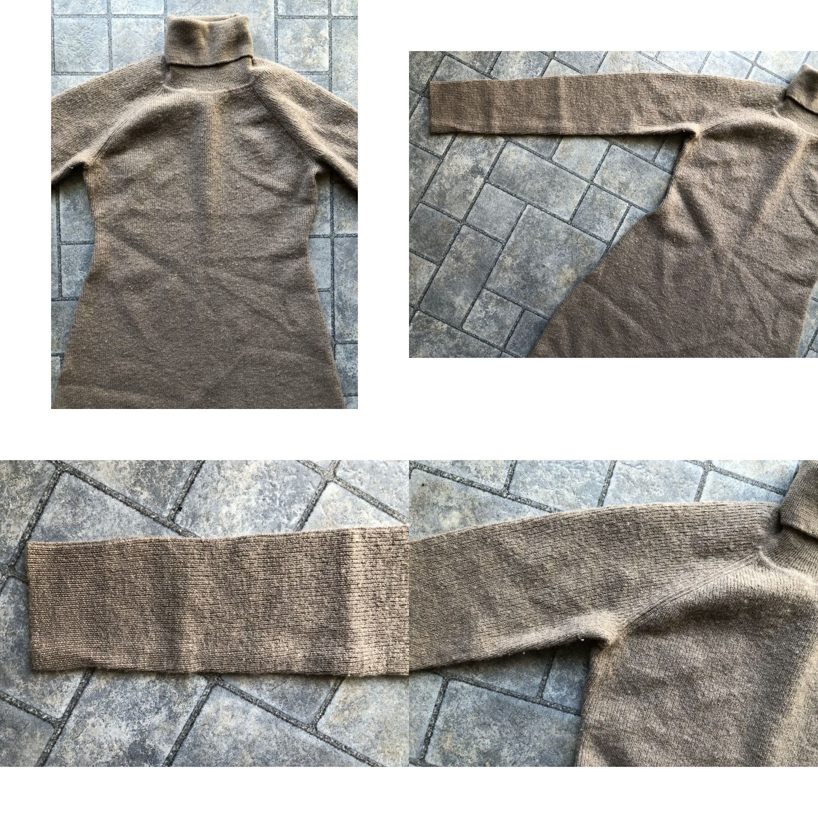Vintage Garnet Hill 100% Merino Wool Women’s Turtleneck Sweater Pullover XS Brown Shirt Womens Classic Designer Hipster Nerd Preppy 90s? Size XS / US 0-2 / IT 36-38 - 8 Thumbnail