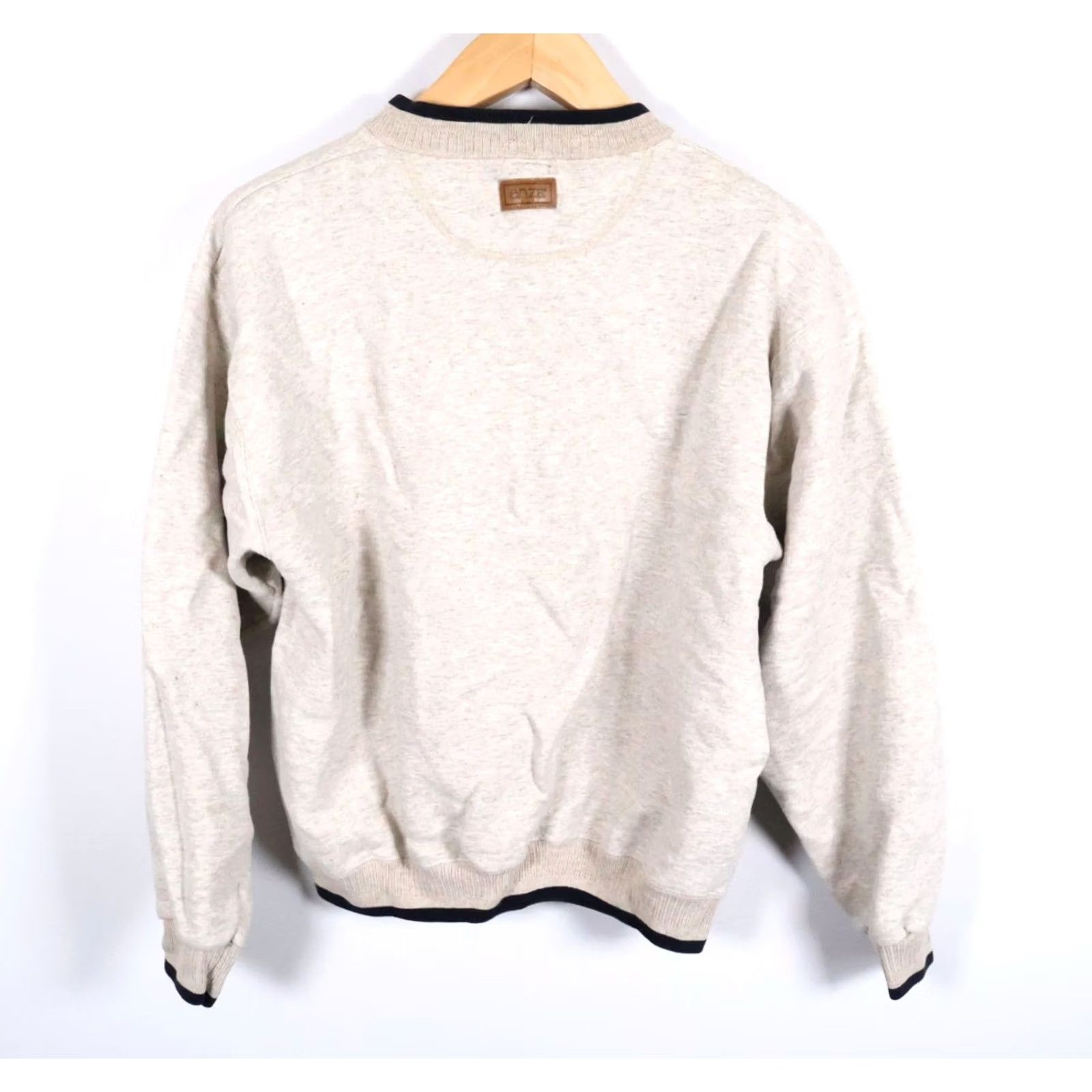 Vintage VINTAGE 90s Spartan Pools Embroidered Sweatshirt Men Large Beige Gray Crewneck Wool blends Size US L / EU 52-54 / 3 - 2 Thumbnail