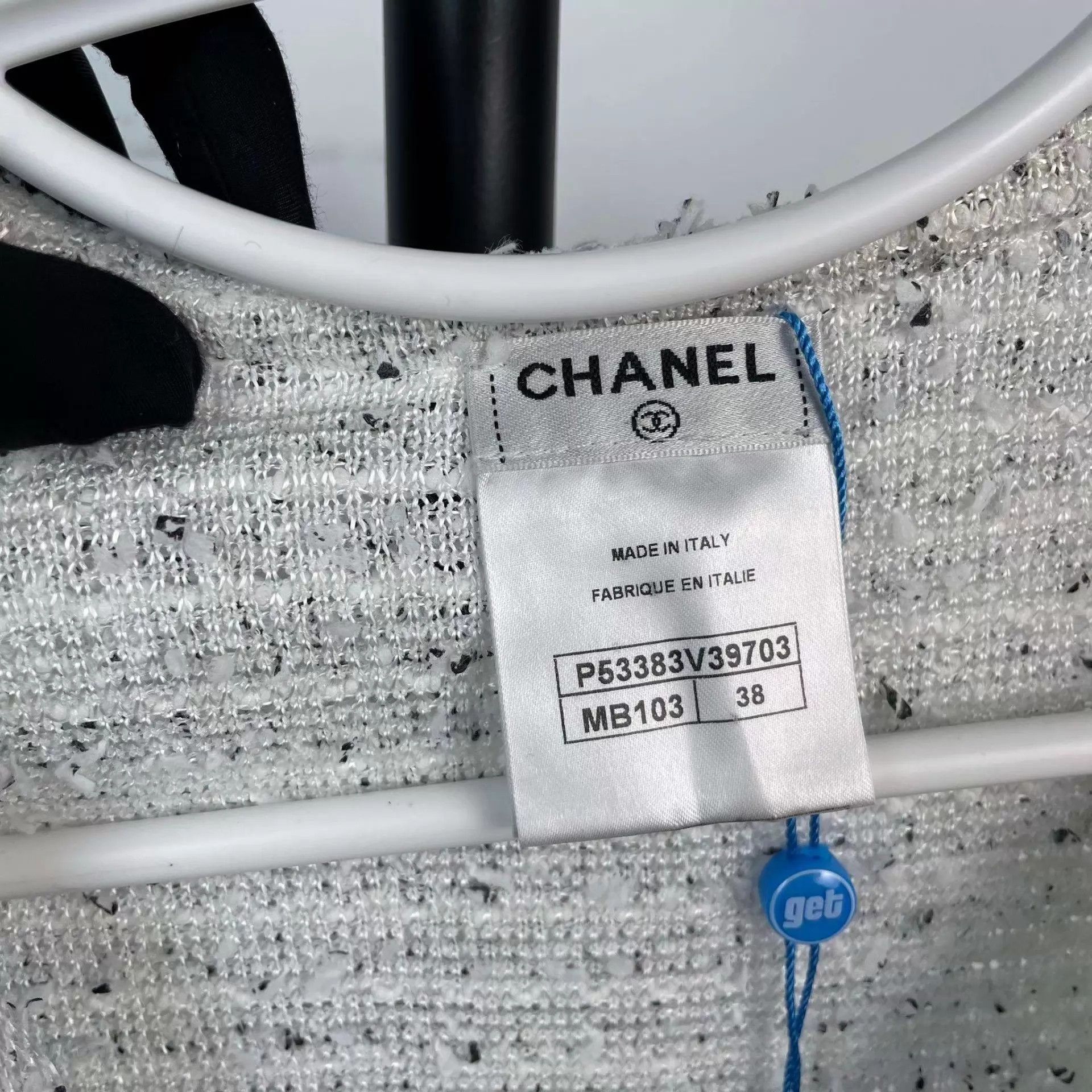 Chanel Chanel tweed tee white 38 95 New Size S / US 4 / IT 40 - 3 Thumbnail