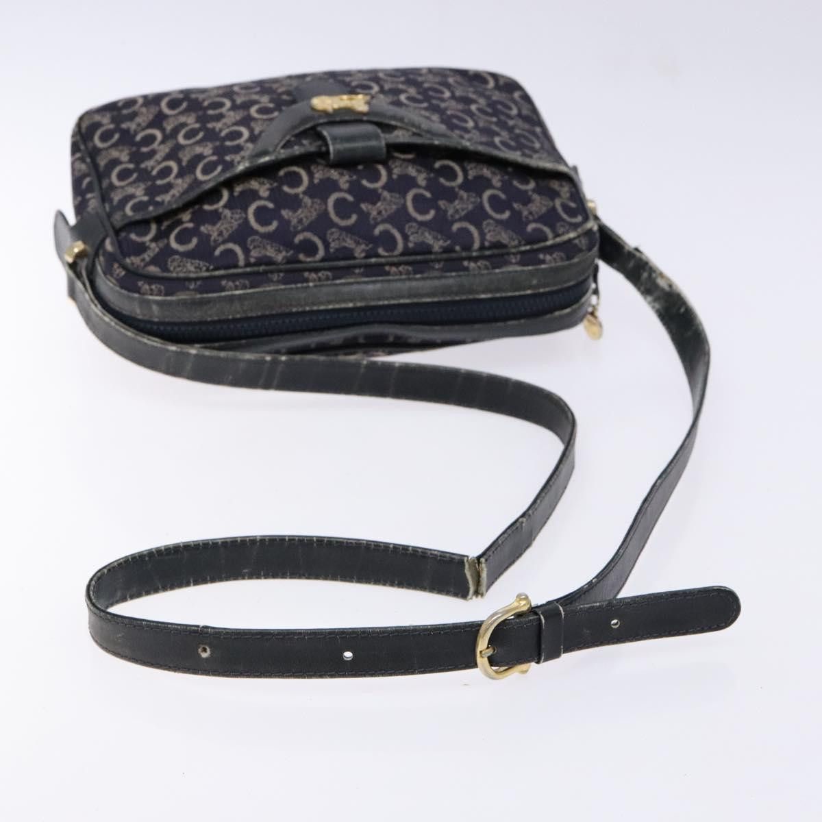 Celine CELINE C Sulky Shoulder Bag Canvas Navy Size ONE SIZE - 7 Thumbnail