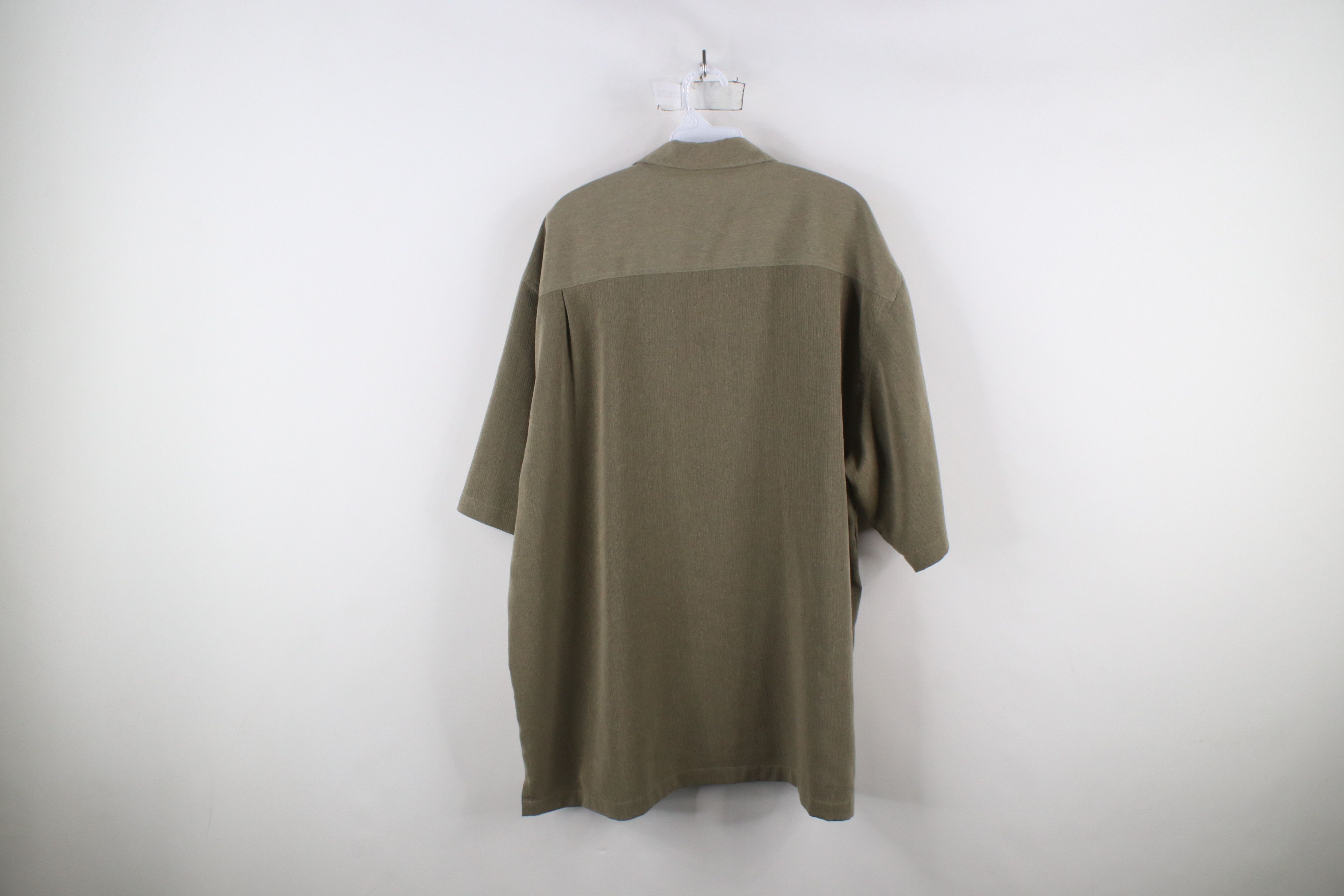 Vintage Vintage 90s Streetwear Short Sleeve Board Button Shirt Brown Size US XXL / EU 58 / 5 - 10 Thumbnail