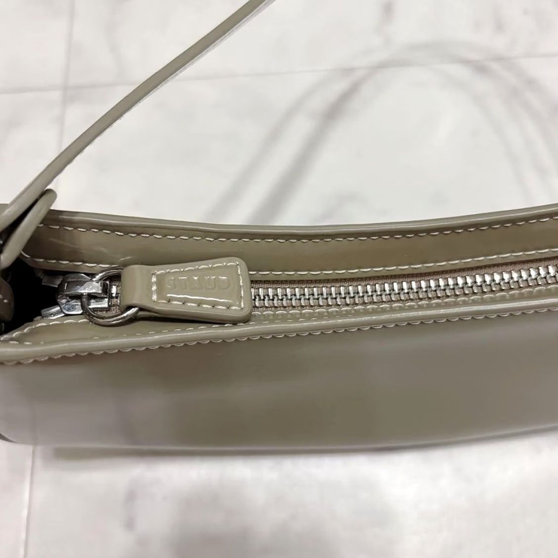 Staud Staud Ollie Bag Medium Taupe Luxury Designer Limited Edition Rare Women Size ONE SIZE - 3 Thumbnail