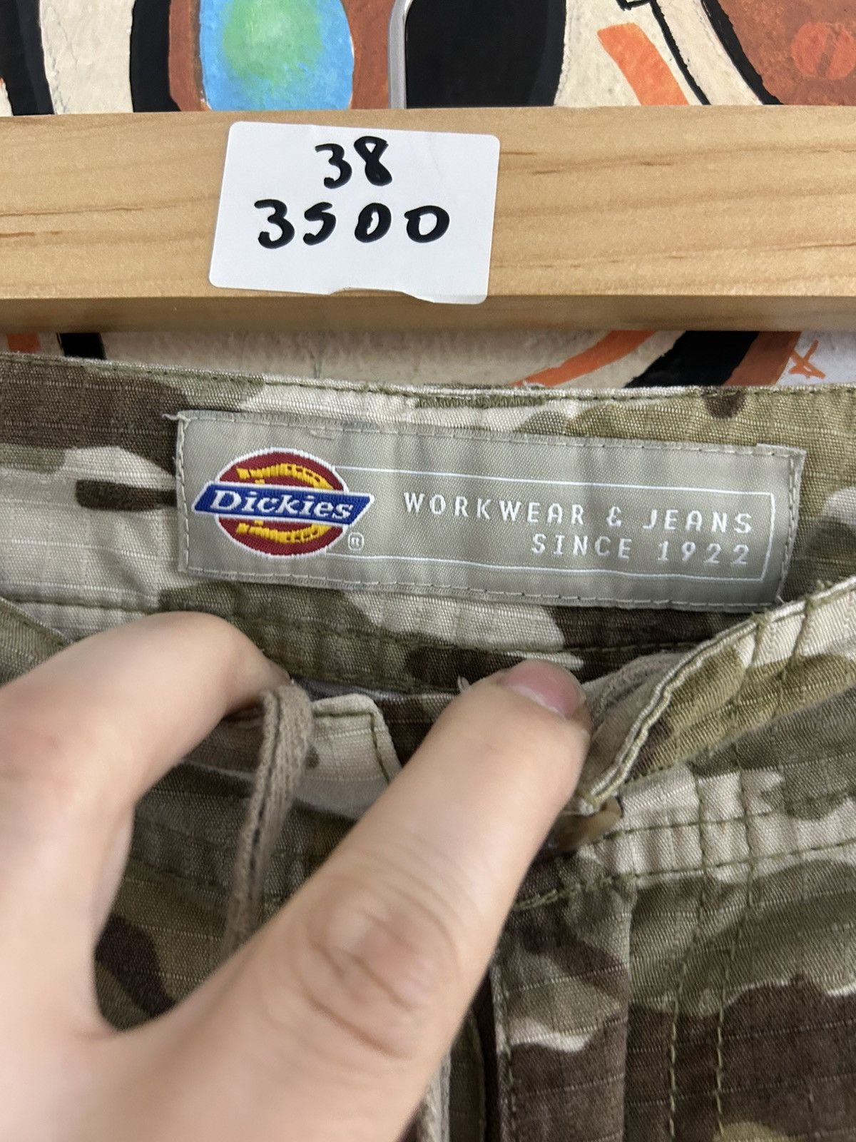 Dickies × Vintage Dickies Camo Cargo Shorts Size US 38 / EU 54 - 4 Thumbnail