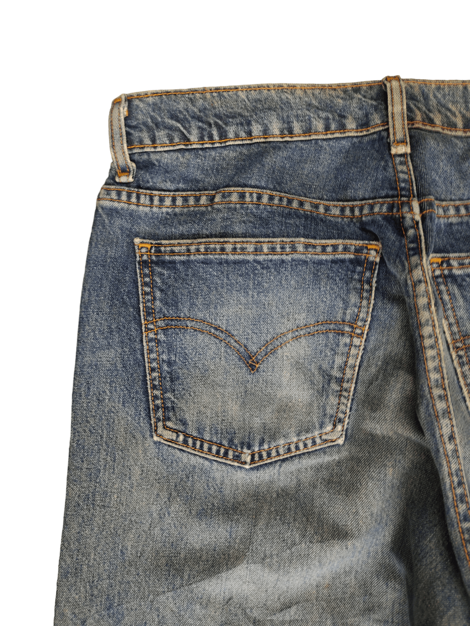 Levi's Vintage Levis 612 Orange Tab Distress Faded Wash Jeans Size US 33 - 14 Thumbnail