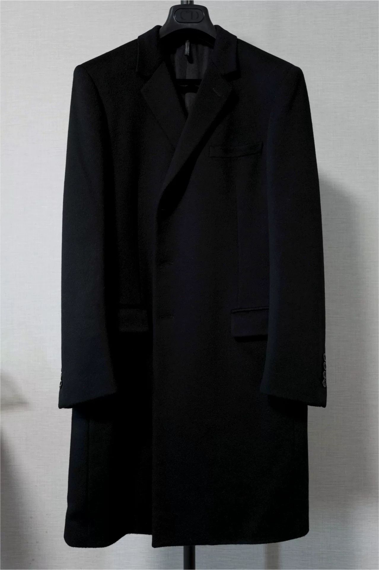 Dior Dior Homme Black Cashmere Overcoat Size US M / EU 48-50 / 2 - 1 Thumbnail