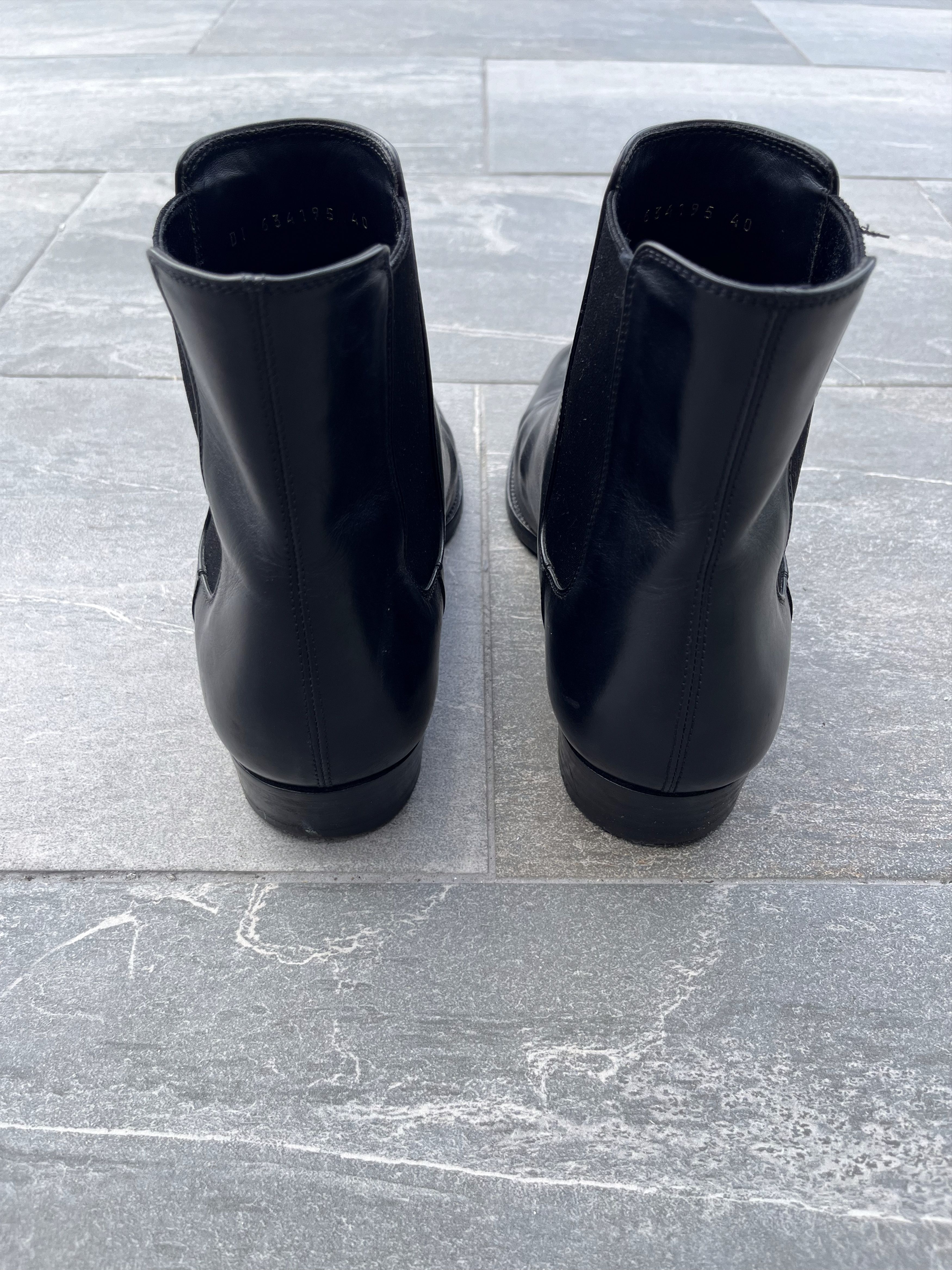 Saint Laurent Paris Saint Laurent Paris Black Leather Chelsea Boots Size US 7 / EU 40 - 4 Thumbnail
