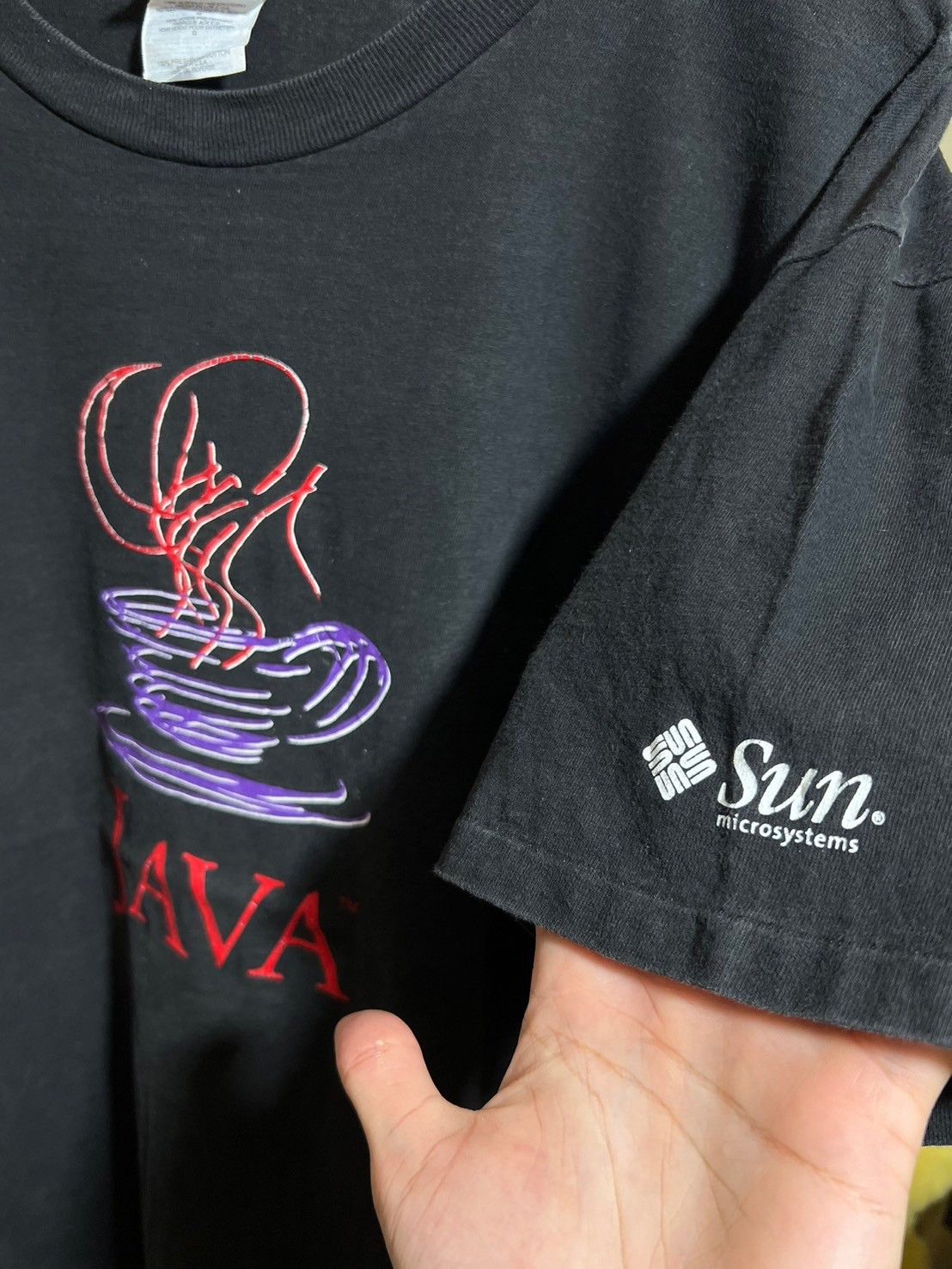 Vintage Vintage 90's JAVA Sun Microsystems shirt BN Size US L / EU 52-54 / 3 - 3 Thumbnail