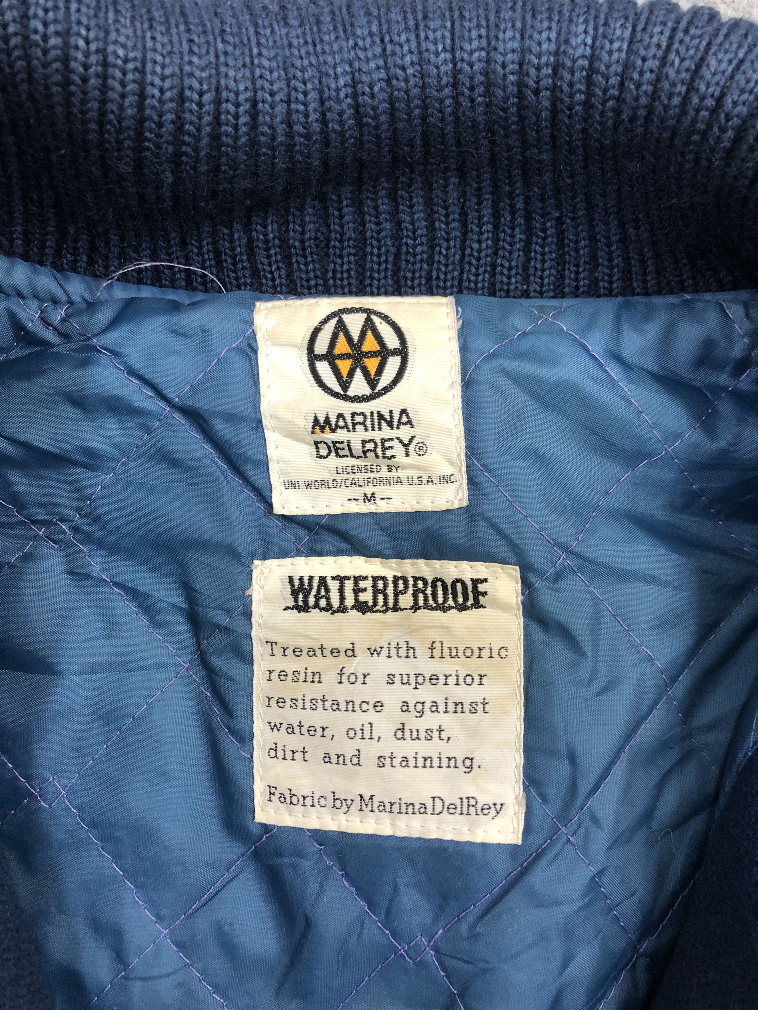 Japanese Brand Vintage Varsity Waterproof Marina Delrey Patchwork V0130 Size US M / EU 48-50 / 2 - 3 Thumbnail