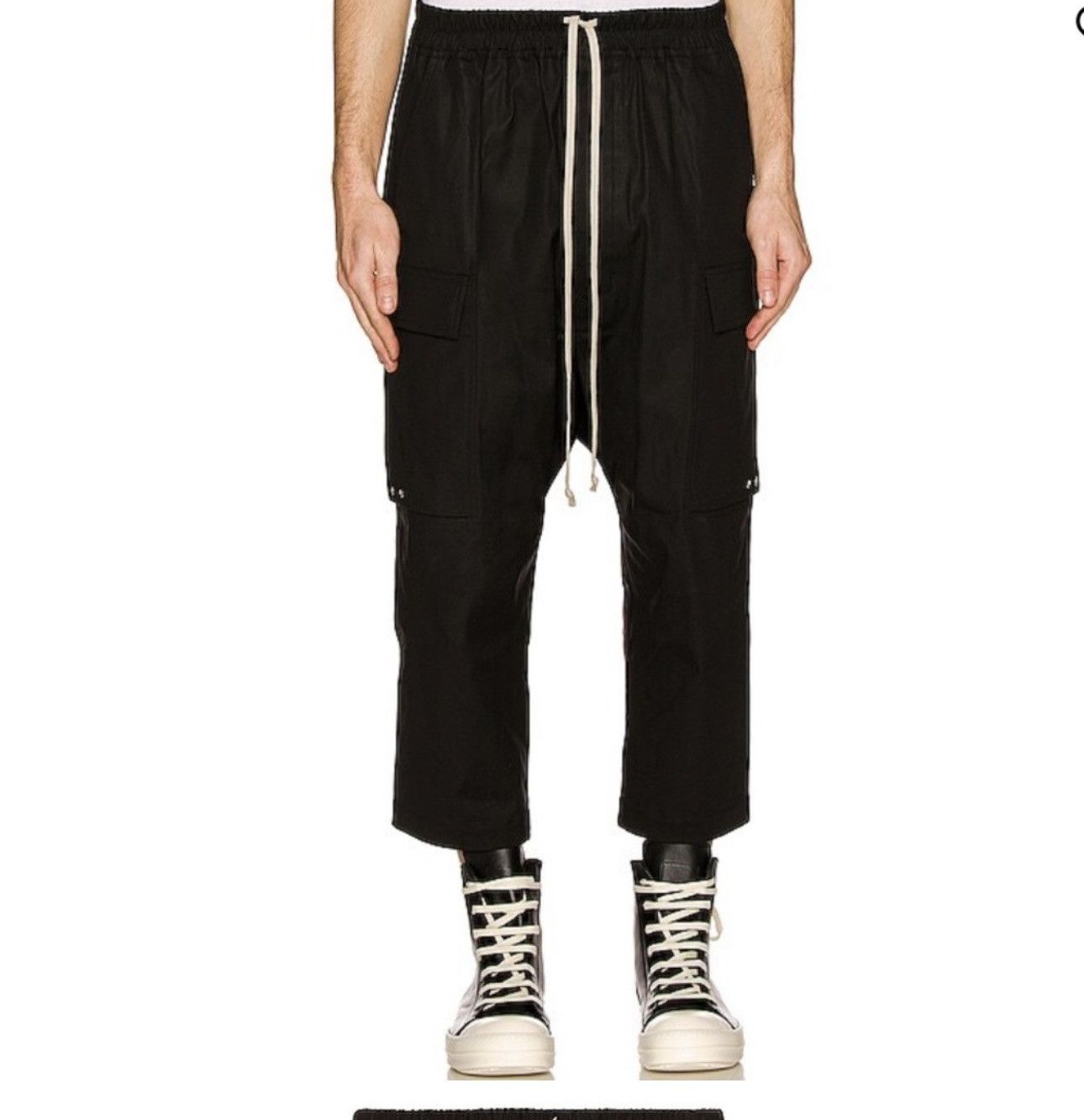 Rick Owens RICK OWENS Cropped Cargo Previous price: $836 Size US 36 / EU 52 - 1 Thumbnail