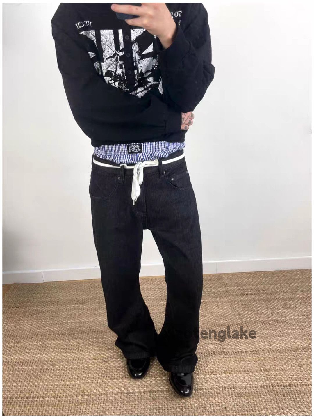 Jean Unisex utility punk yuppie grunge cleanfit yuppie pants Size US 33 - 4 Thumbnail