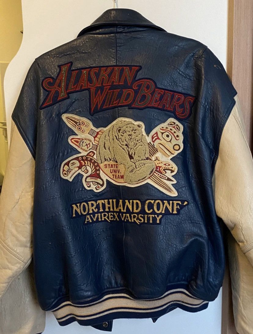 Avirex AVIREX varsity jacket "Alaskan White Bears" Size US XL / EU 56 / 4 - 1 Thumbnail