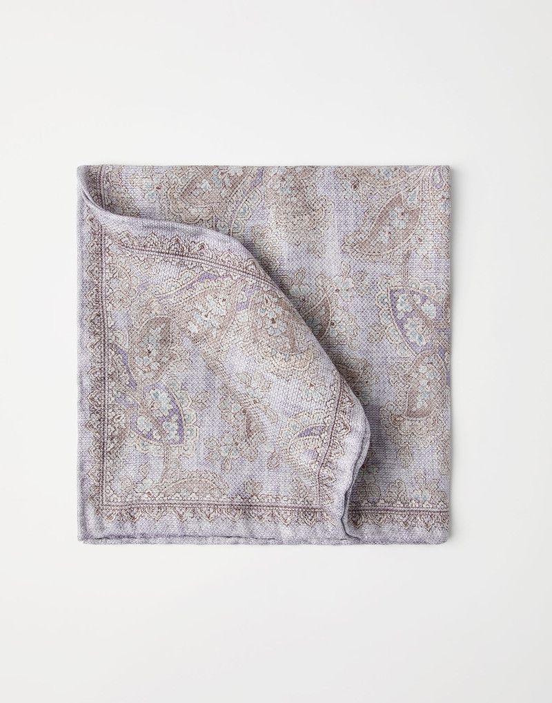 Brunello Cucinelli o1la1rc1a0326 Size: OS / Pocket Square in Multicolor Size ONE SIZE - 1 Thumbnail
