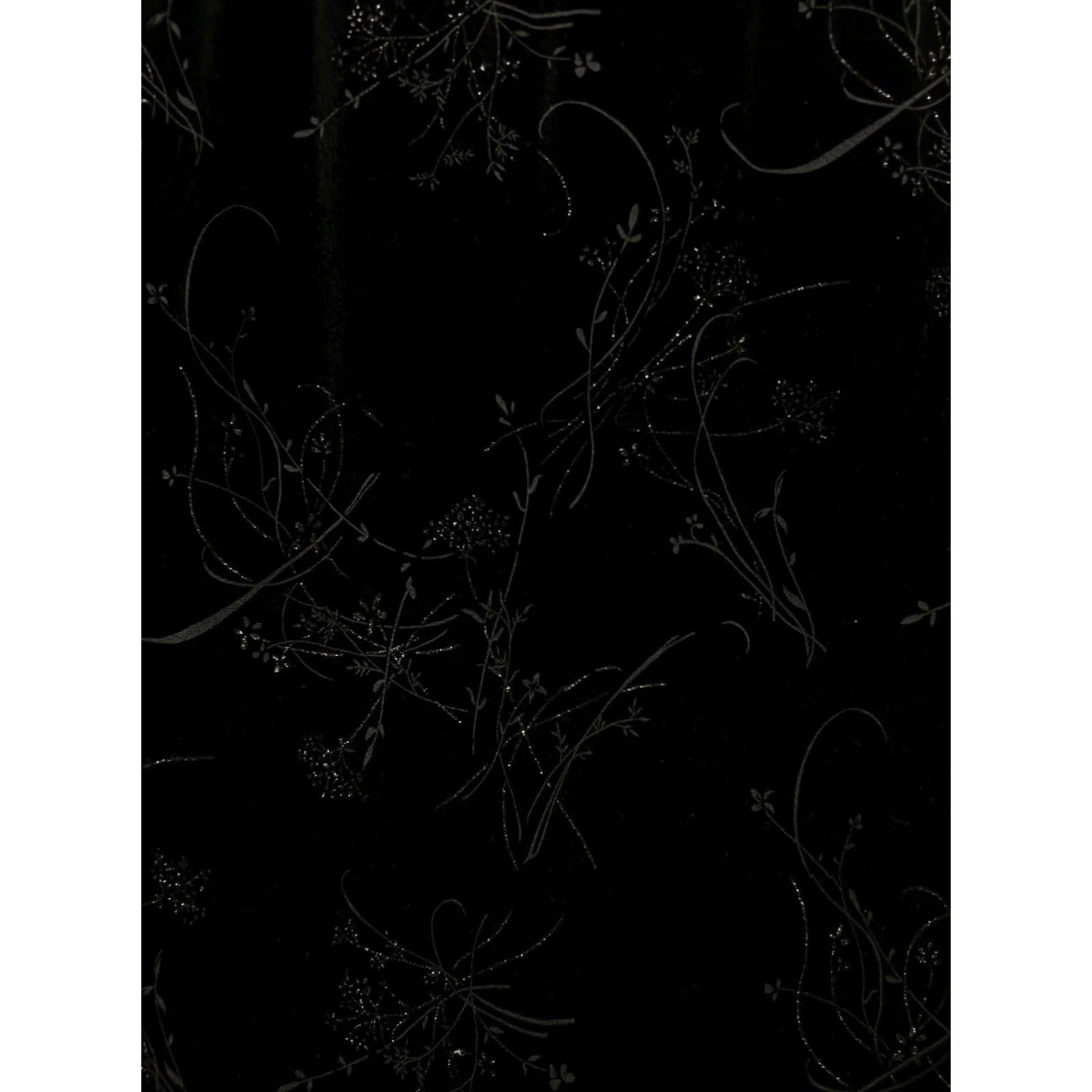 Velour CDC Maxi Dress 10 Women Black Velour Whimsygoth Witchy Fairy Event Party Holiday Formal Dress Size L / US 10 / IT 46 - 5 Thumbnail