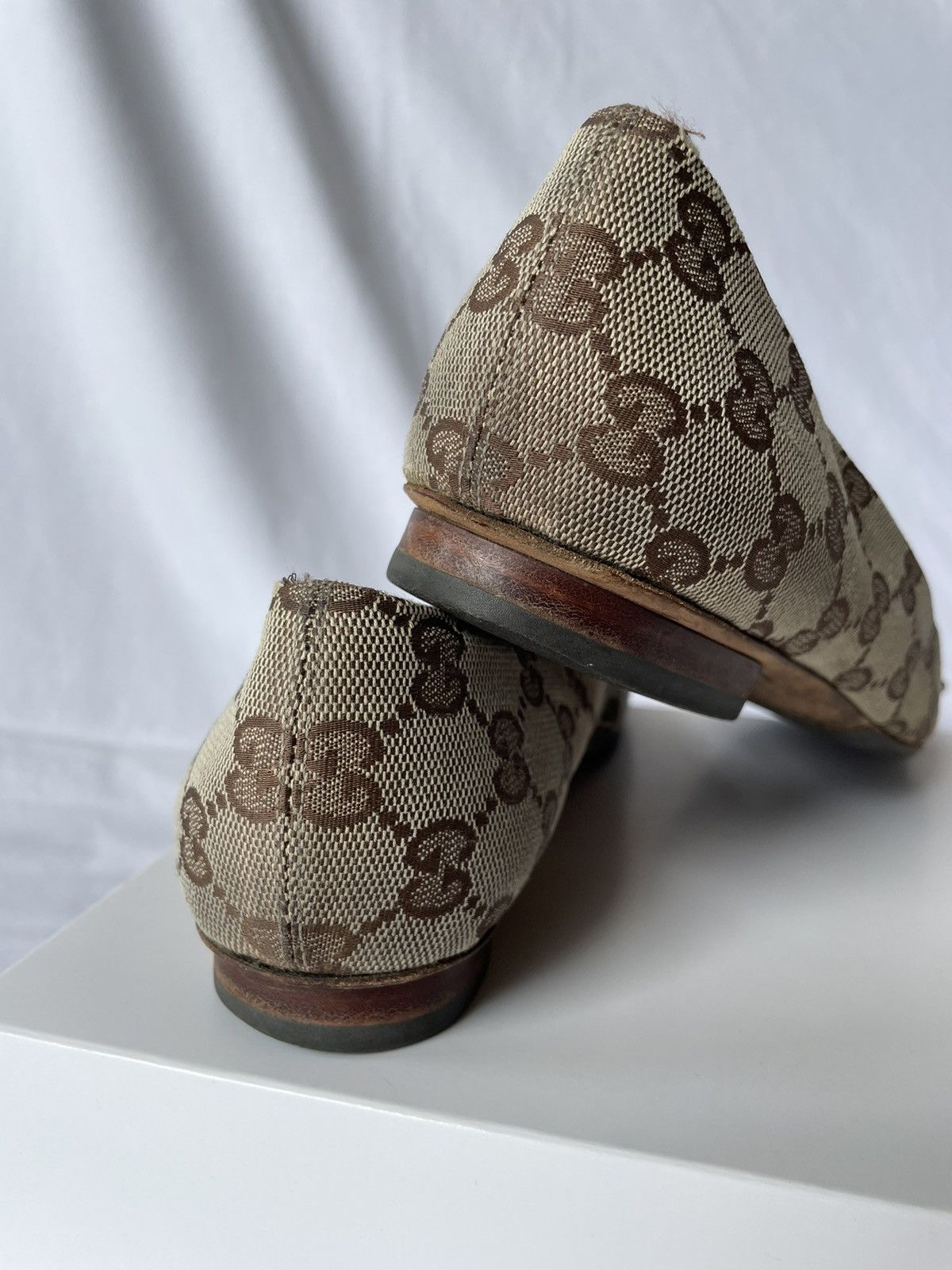 Gucci × Tom Ford × Vintage GUCCI MONOGRAM VINTAGE low-top shoes Tom Ford era , size 37C Size US 7 / IT 37 - 4 Thumbnail
